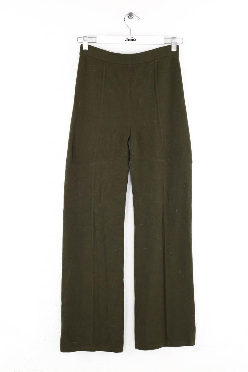 Bandol straight woollen trousers SEZANE - Seconde main Khaki