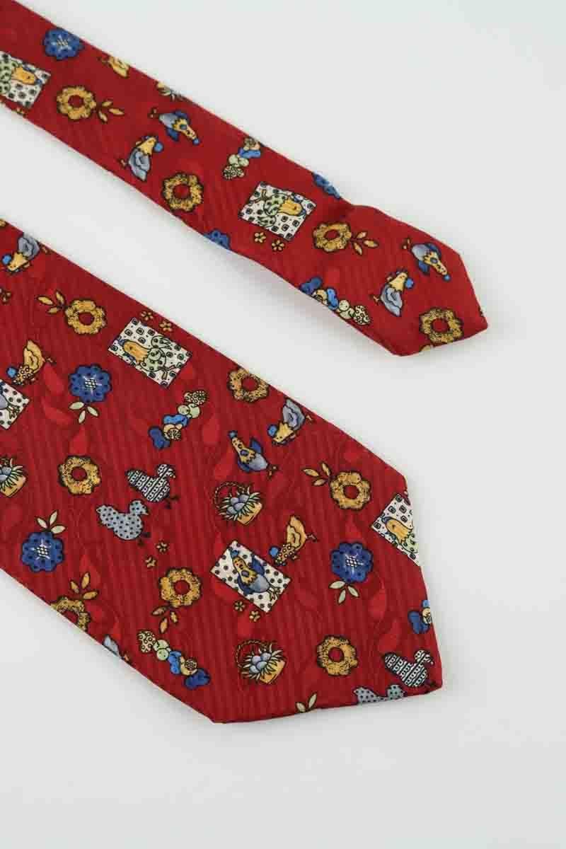 Navelli silk tie SONIA RYKIEL - Seconde Main Red