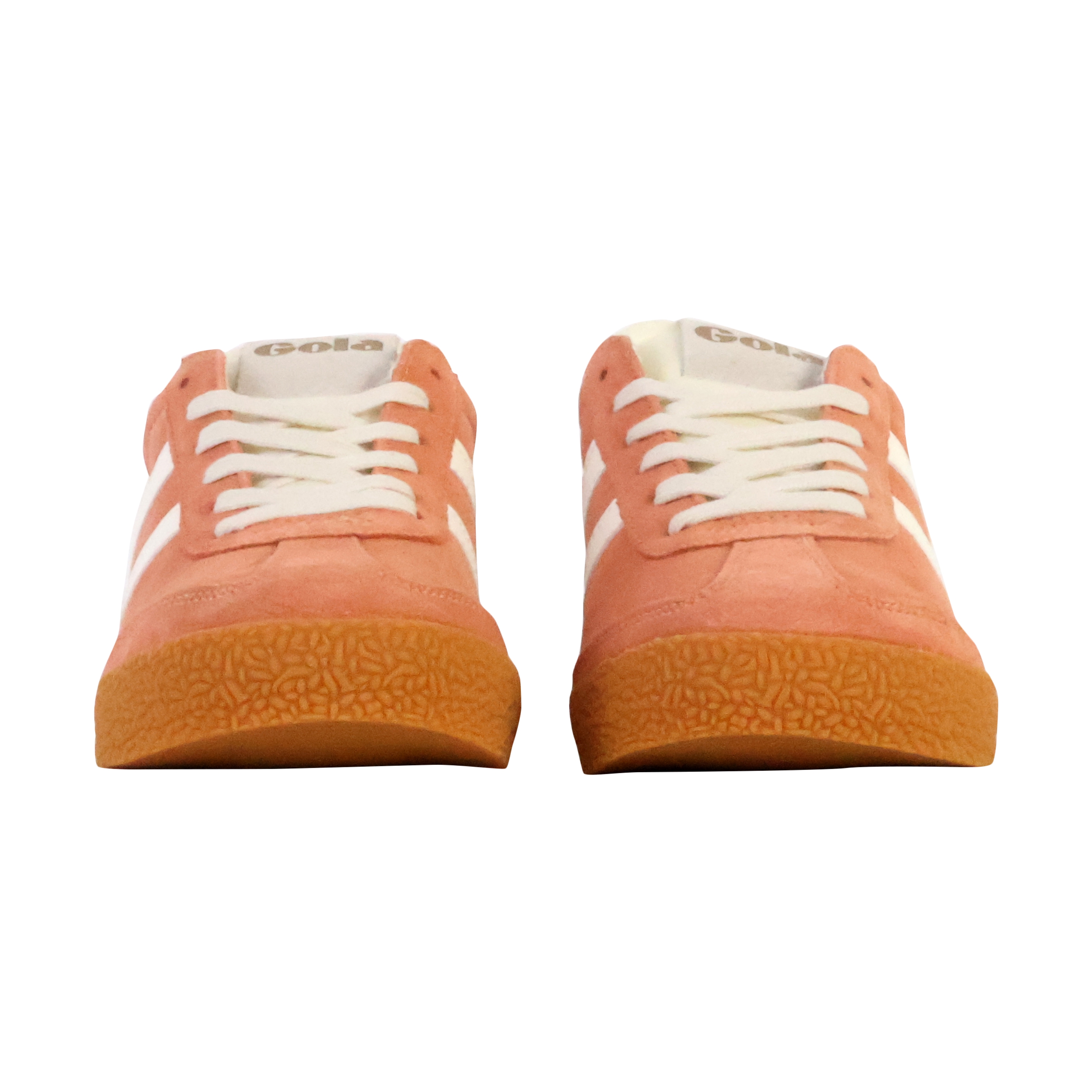Low leather sneakers Elan GOLA Orange