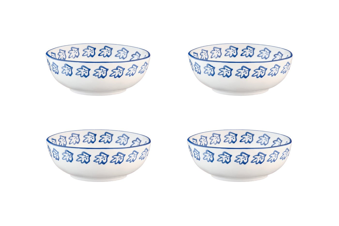 Bowl Napoli ø17.5cm - 4 pieces - citrus BJORN White