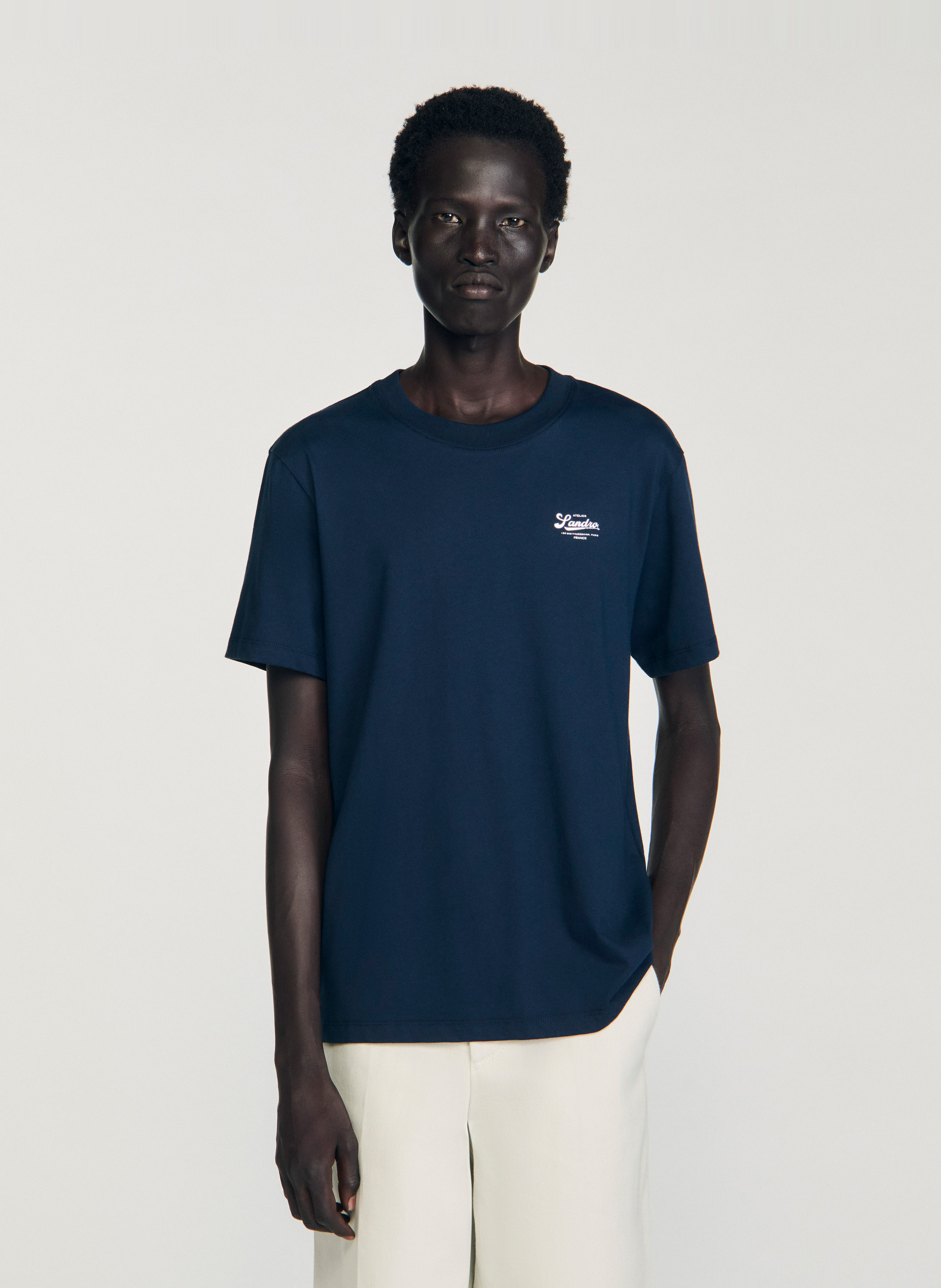 Camiliday round-neck sleeveless cotton top SANDRO Blue