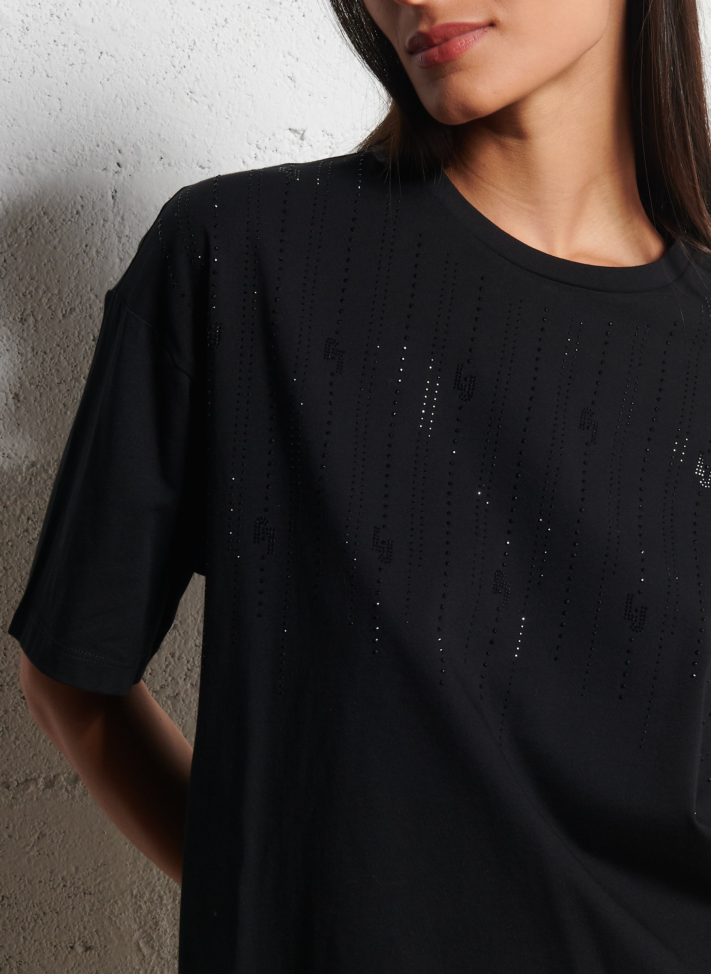 Camiliday round-neck sleeveless cotton top LIU JO Black