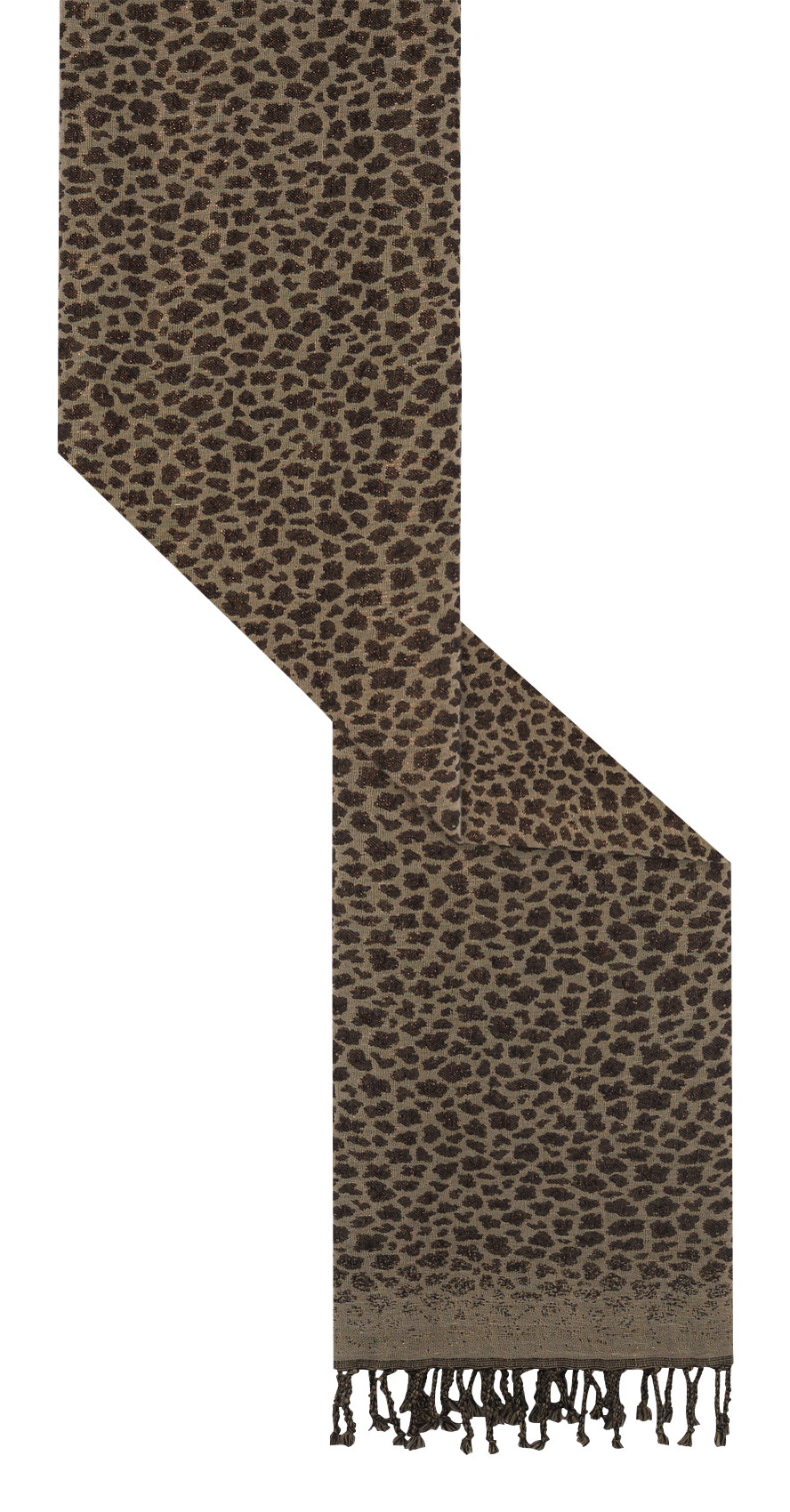 Leoparden-Schal aus Wolle und Mischgewebe GERARD DAREL Grau