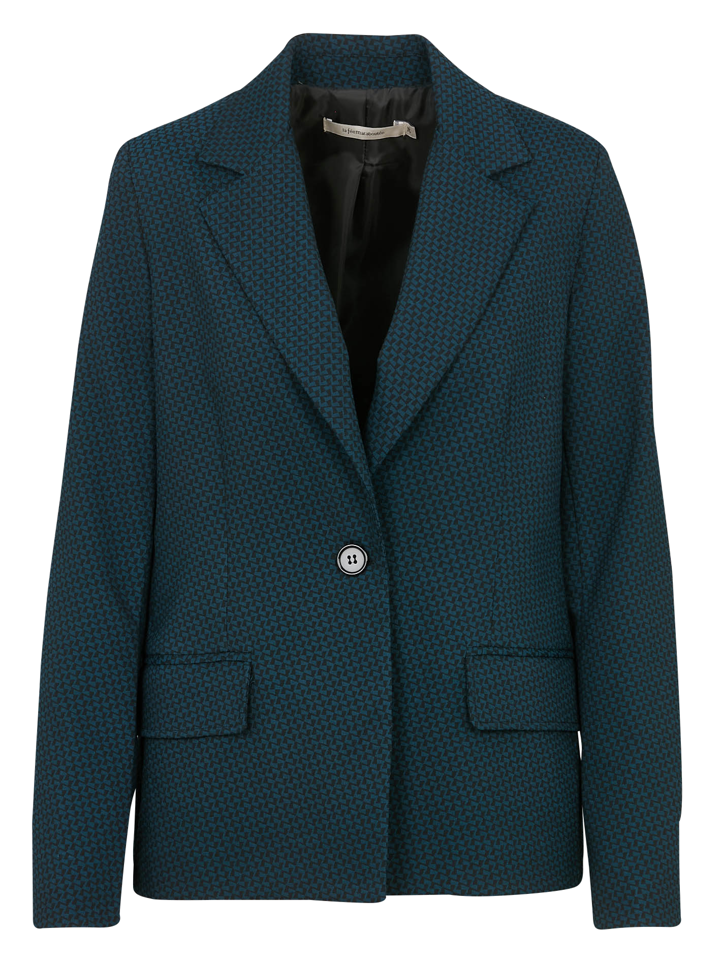Tailored Jacquard Fitted Blazer LA FEE MARABOUTEE Multicolored