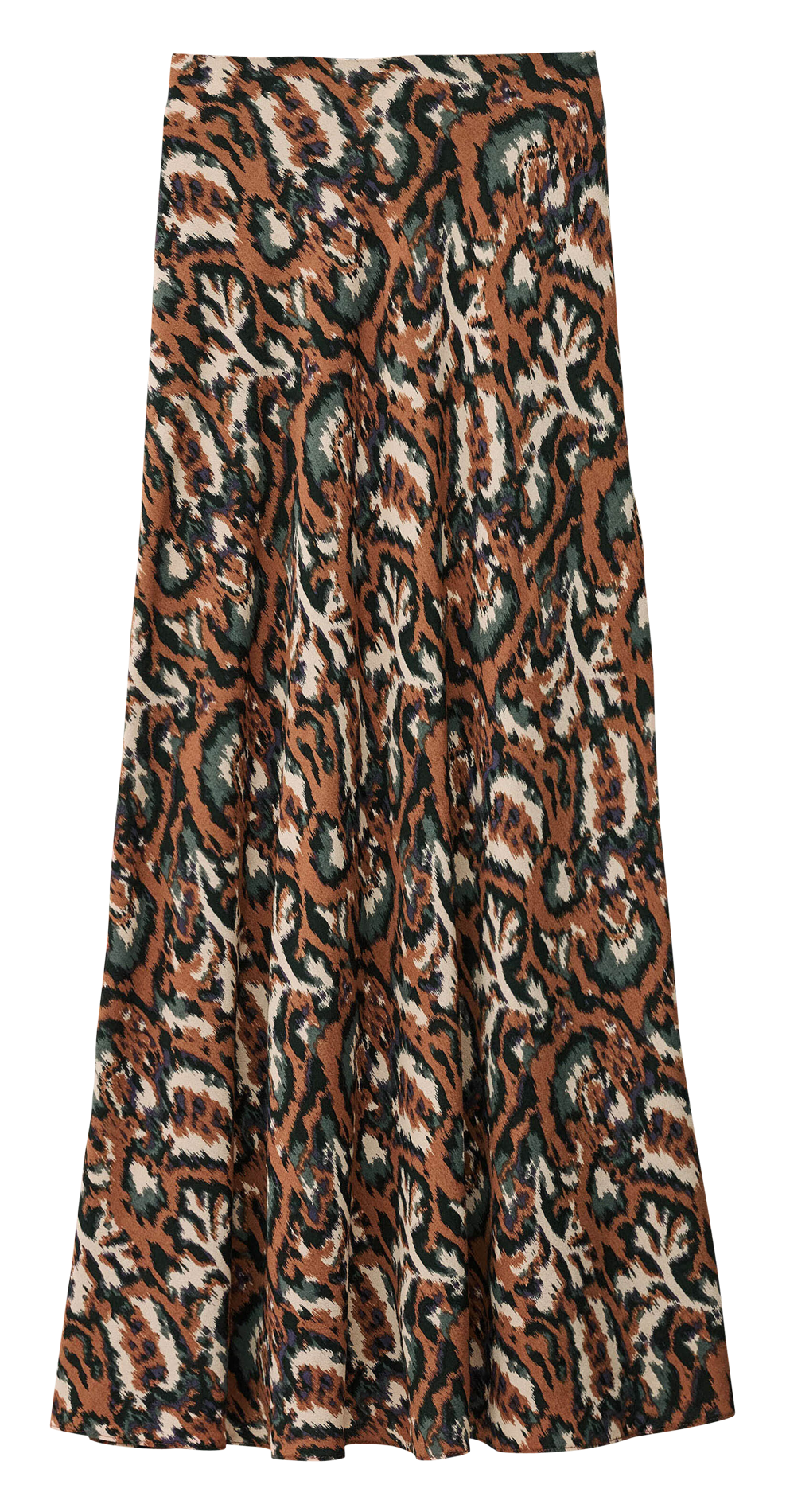 Jupe midi impimée BA&SH Orange