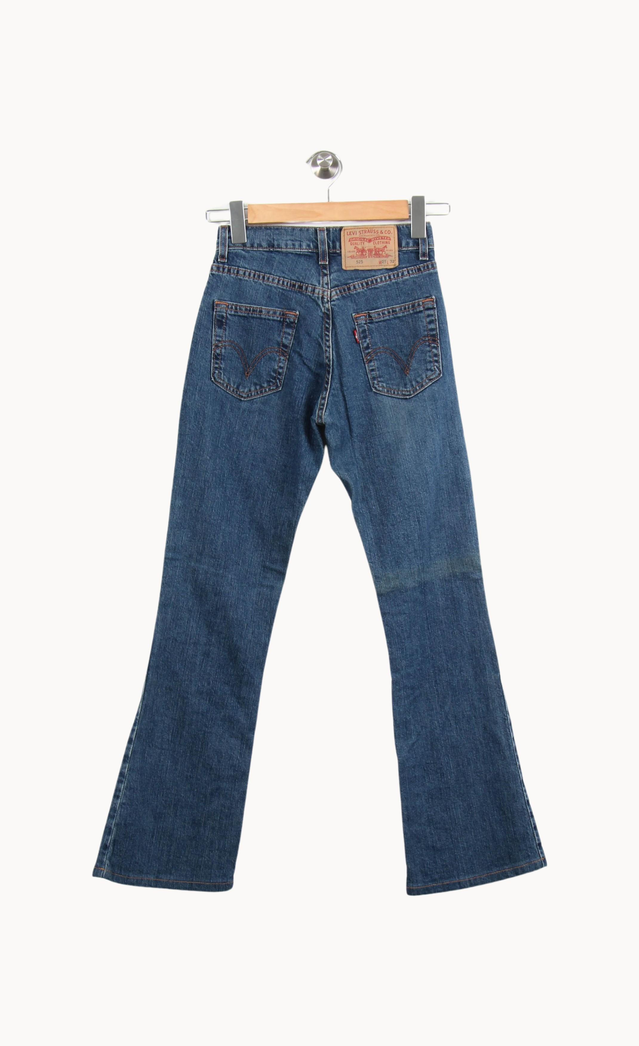 Cropped slim jeans with studs LEVI'S - Seconde main Blue