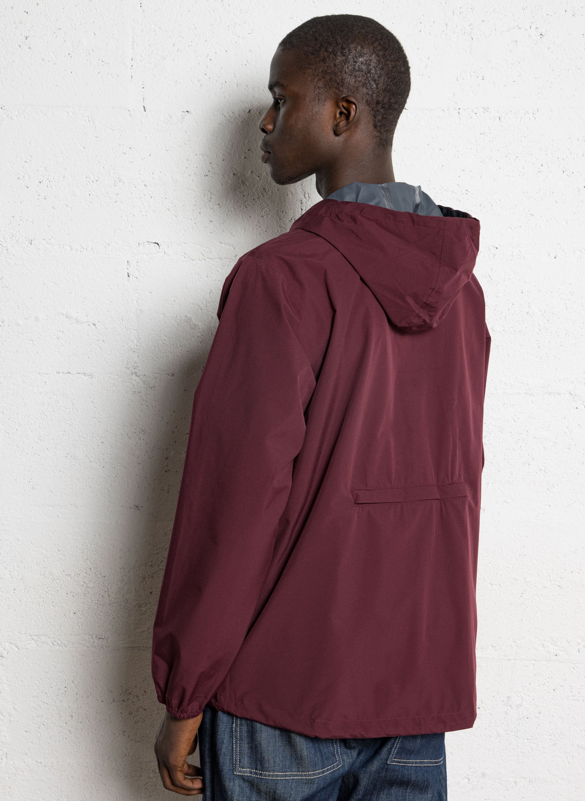 Long hooded waterproof jacket FLOTTE Red