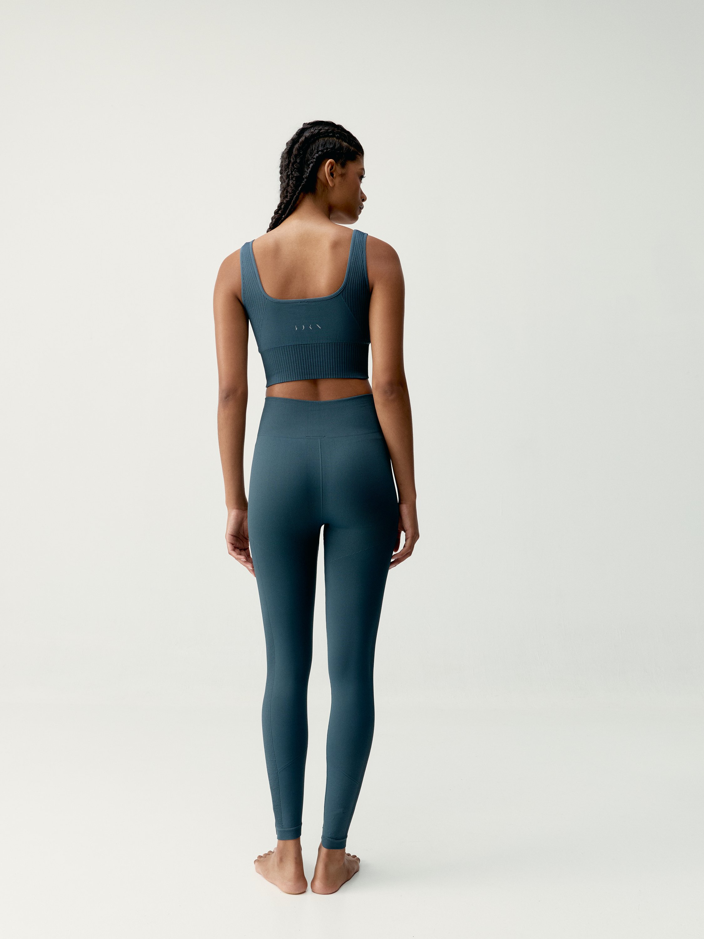 Seamless sports bra with removable padding BORN LIVING YOGA Blue