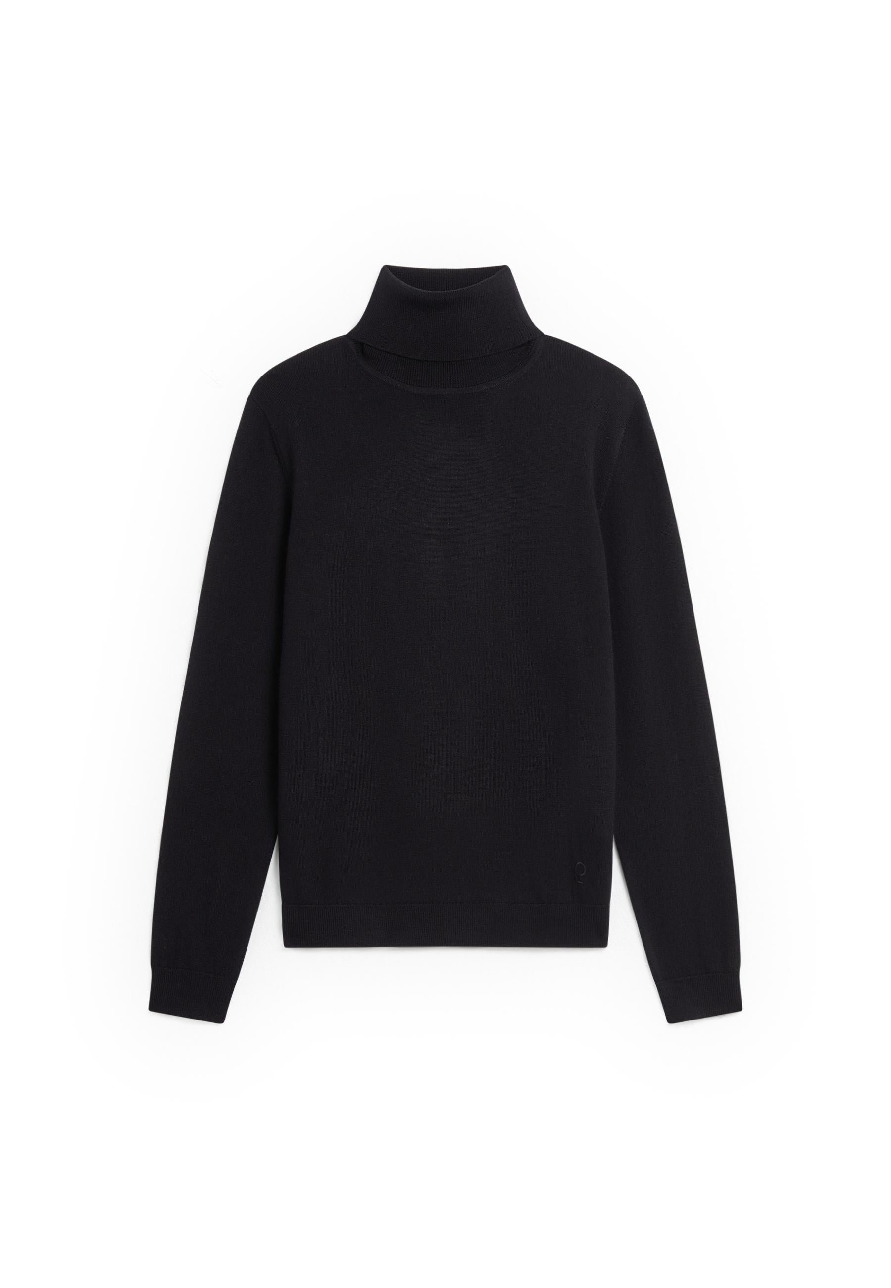 Merino wool roll-neck sweater RODIER Black