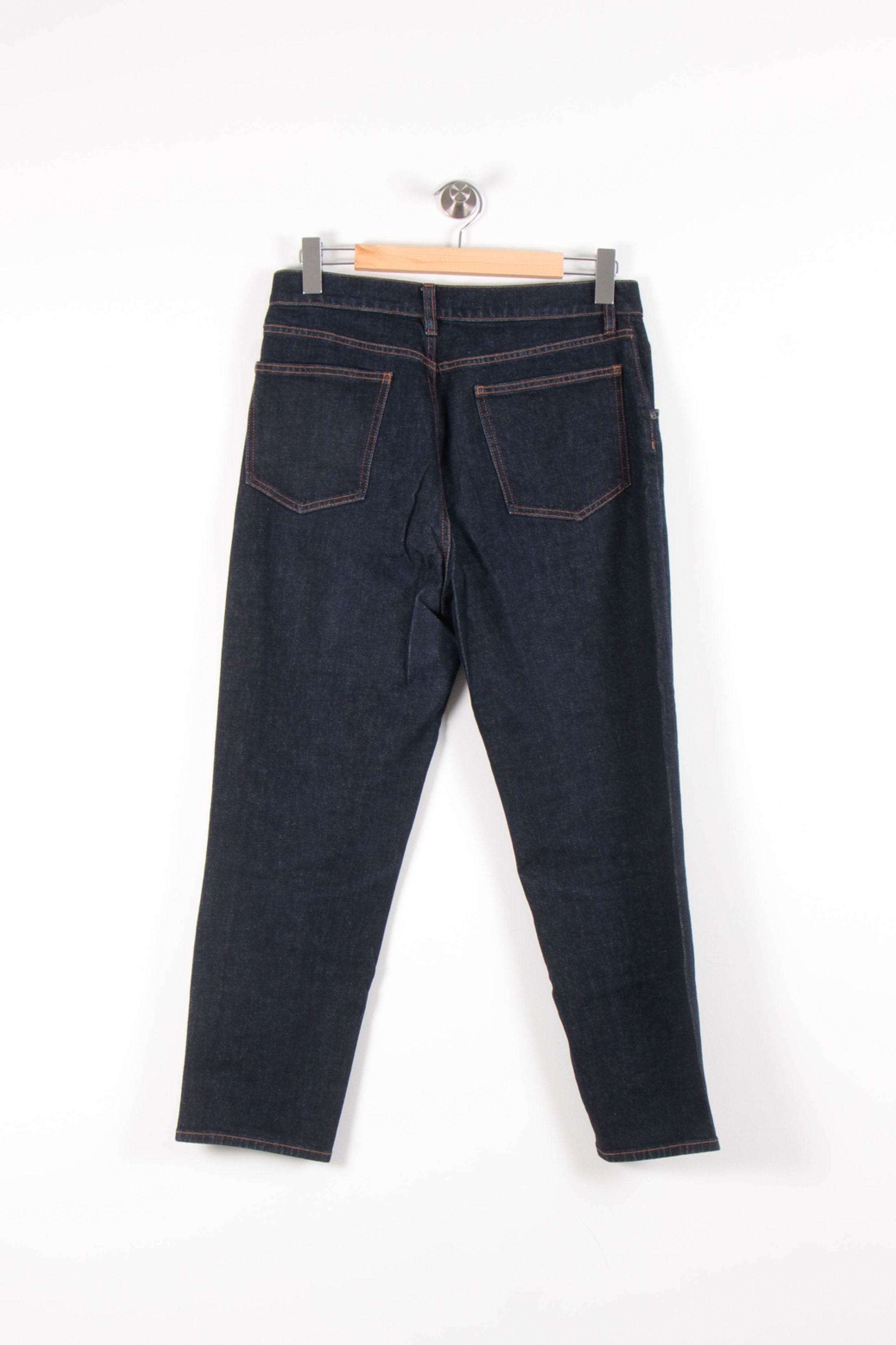 Cropped slim jeans with studs COMPTOIR DES COTONNIERS - Seconde main Blue