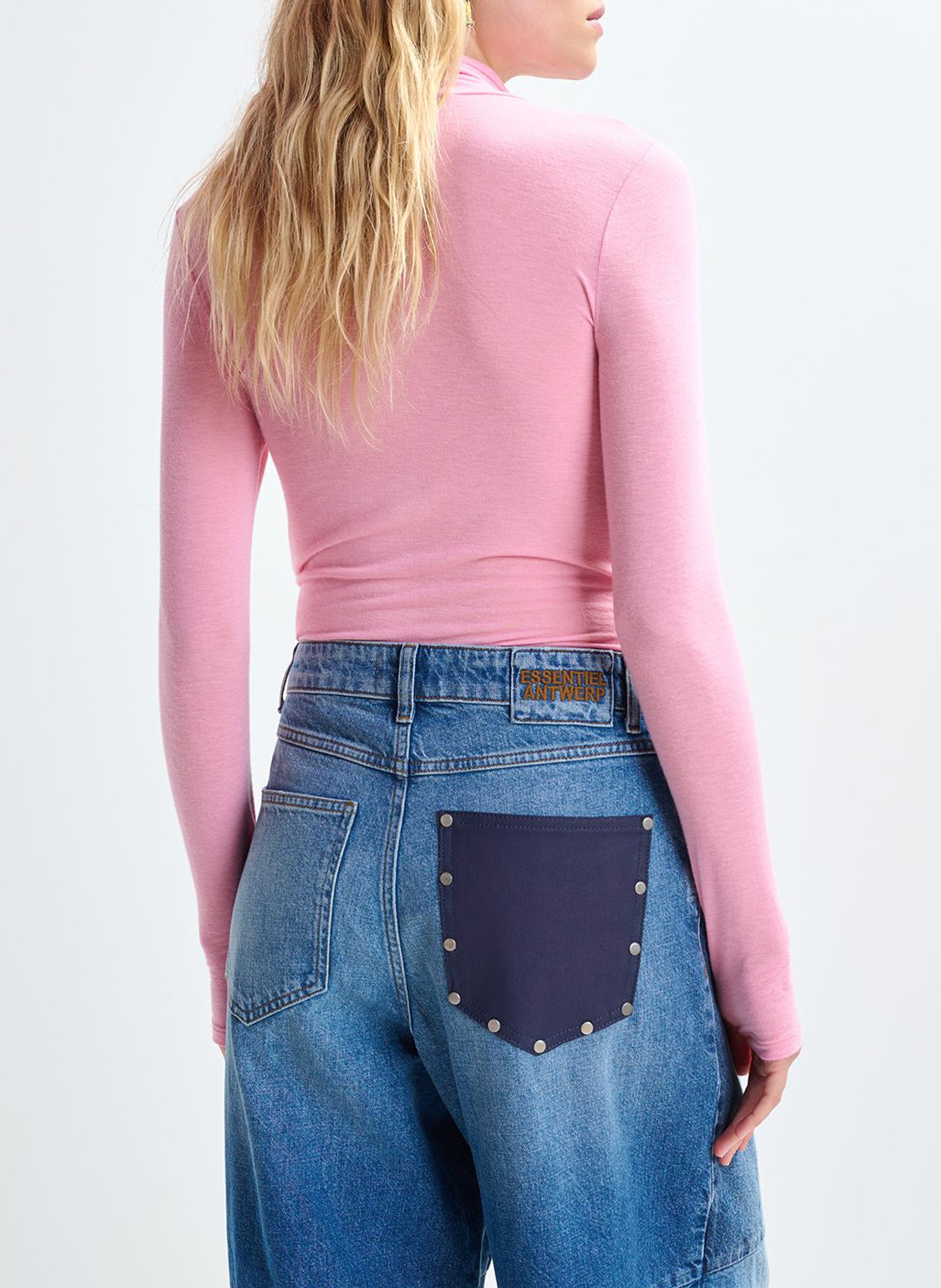 Jean large en coton bio et coton recyclé ESSENTIEL ANTWERP Bleu