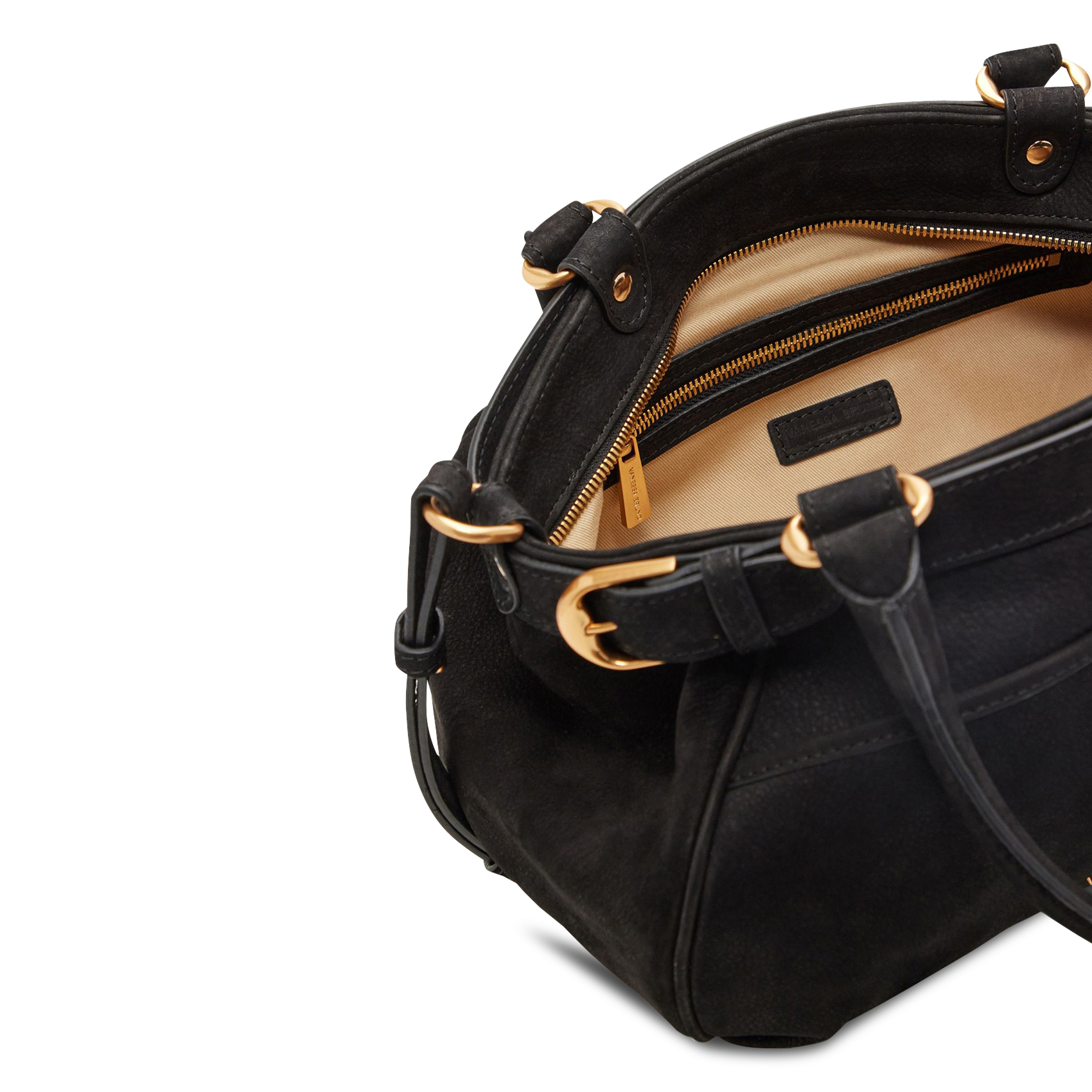 Leather handbag VANESSA BRUNO Black