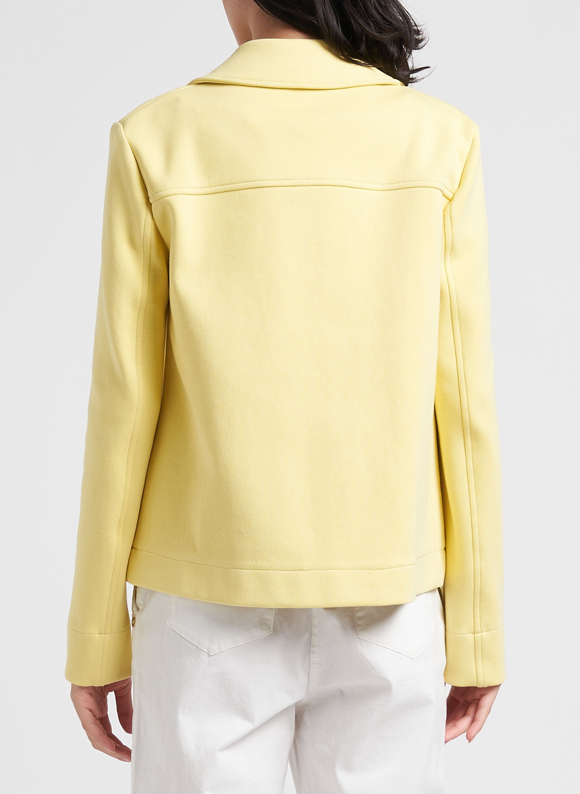 Jasje met reverskraag | katoenblend PENNYBLACK Geel