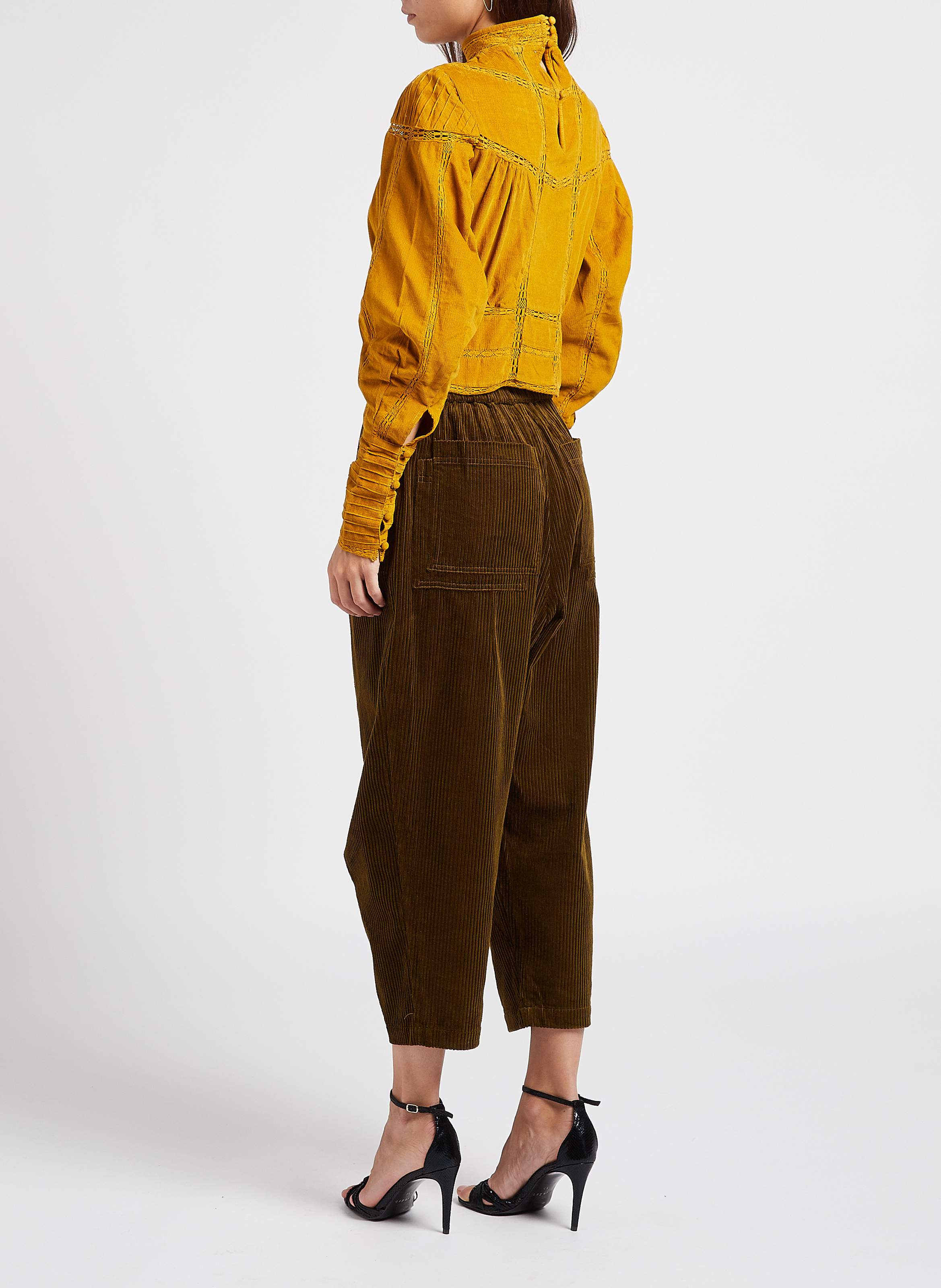 Seidenrock mit Print MES DEMOISELLES Gelb