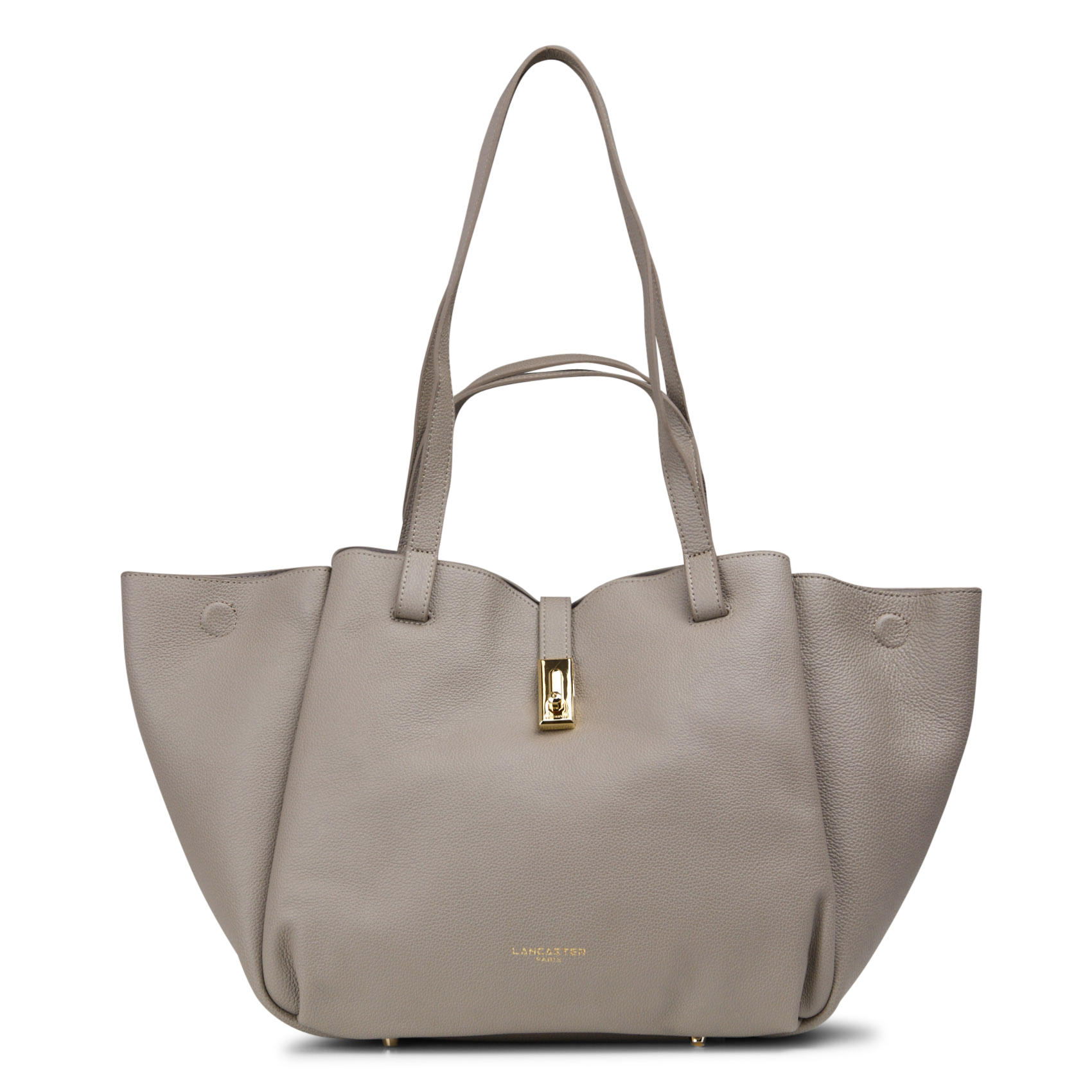 Cabas en cuir grainé LANCASTER PARIS