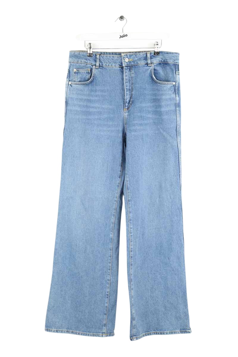 Straight cotton-blend pants SEZANE - Seconde main Blue