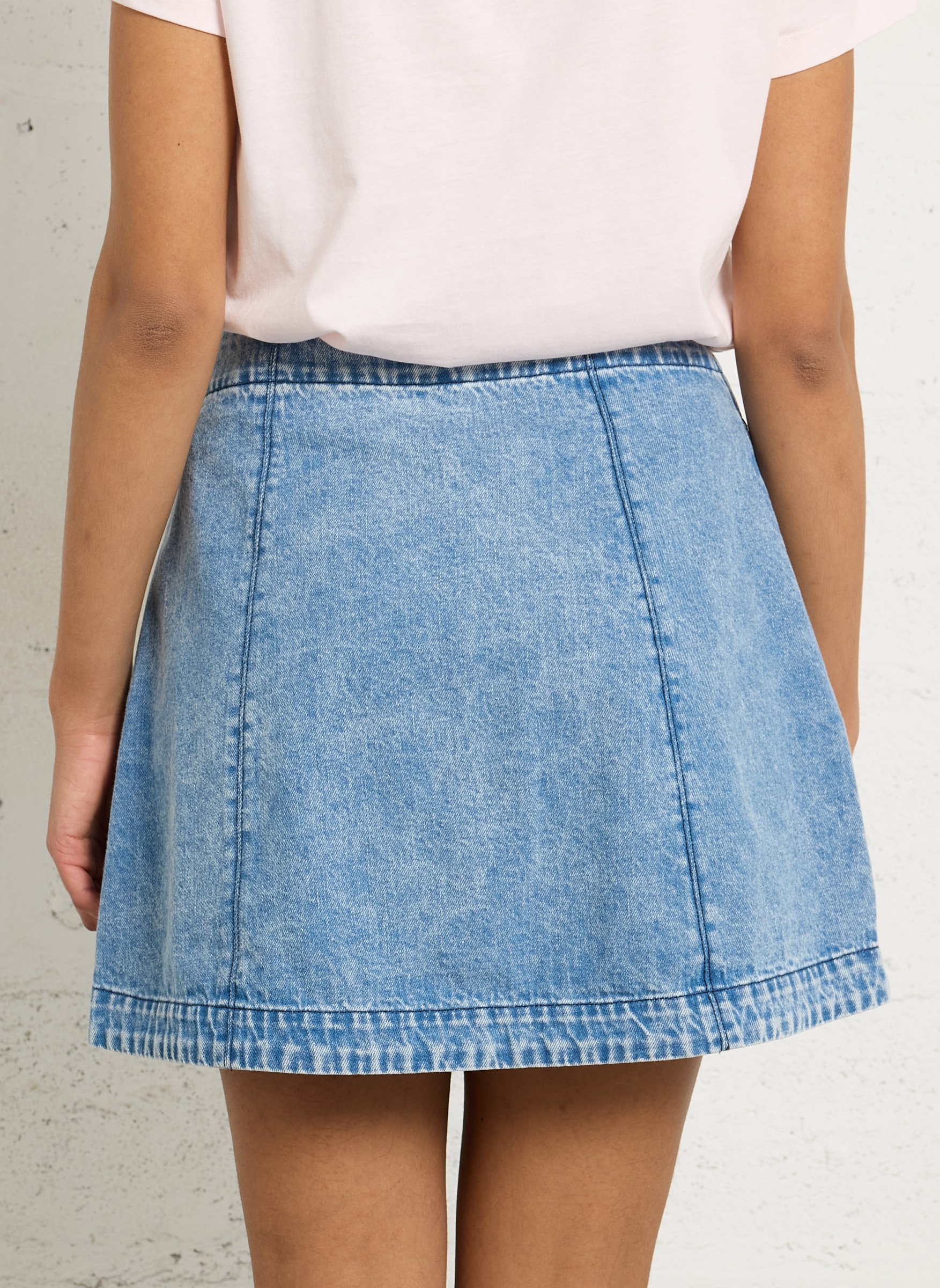 Kurzer Baumwoll-Jeansrock BELLEROSE Orange