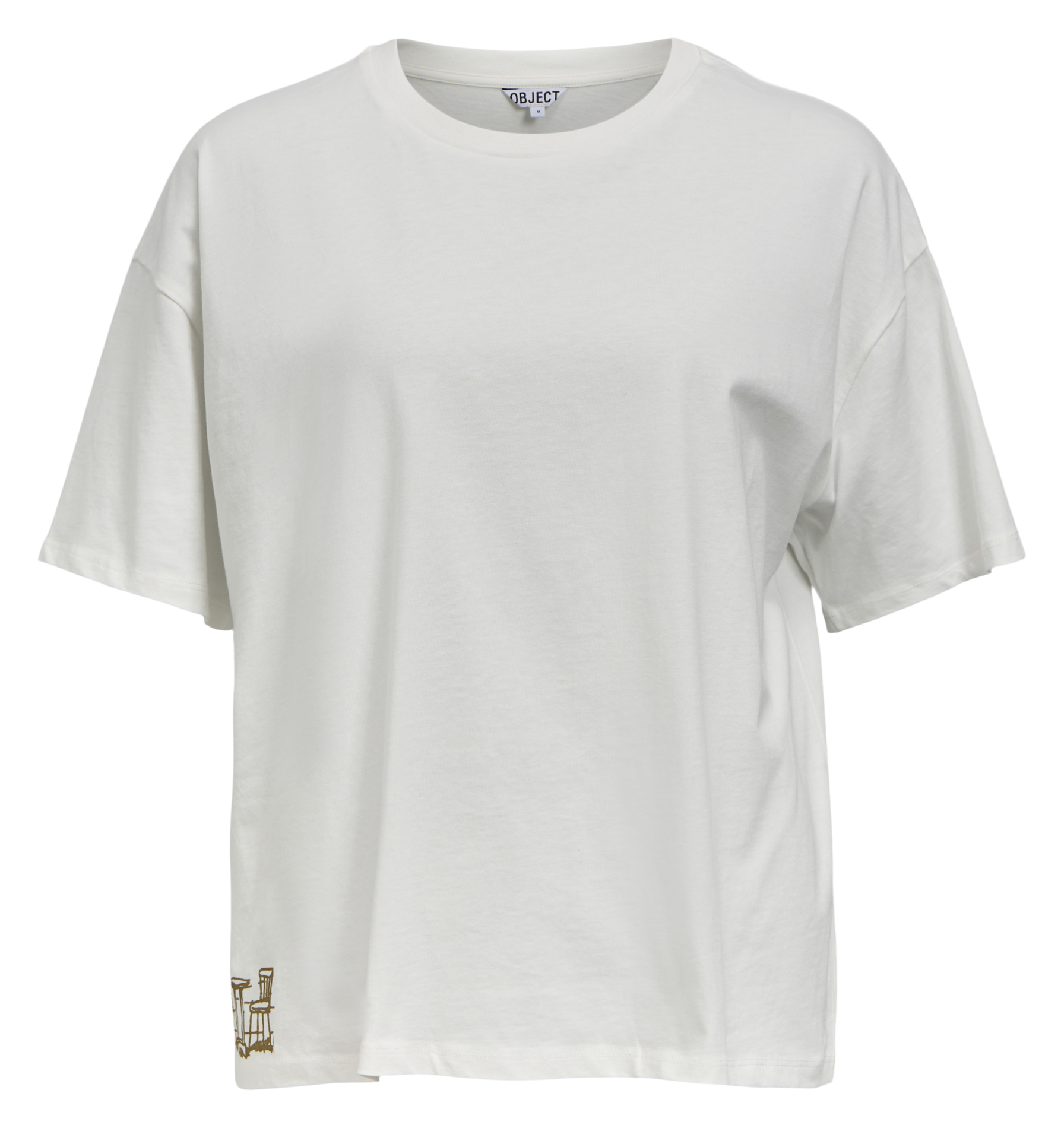 Tee-shirt ample imprimé OBJECT Beige