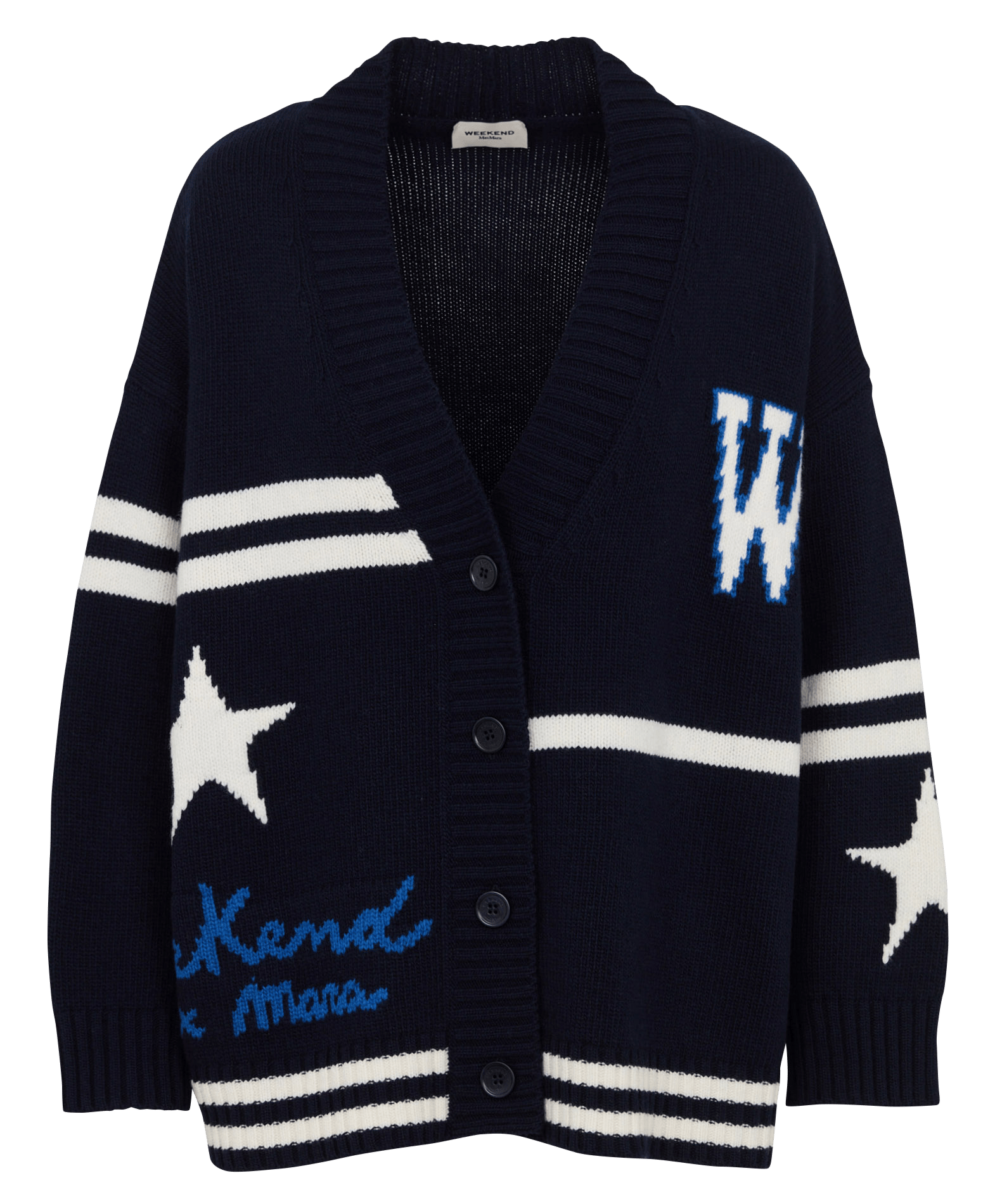 Long wool cardigan MAX MARA WEEK END Blue