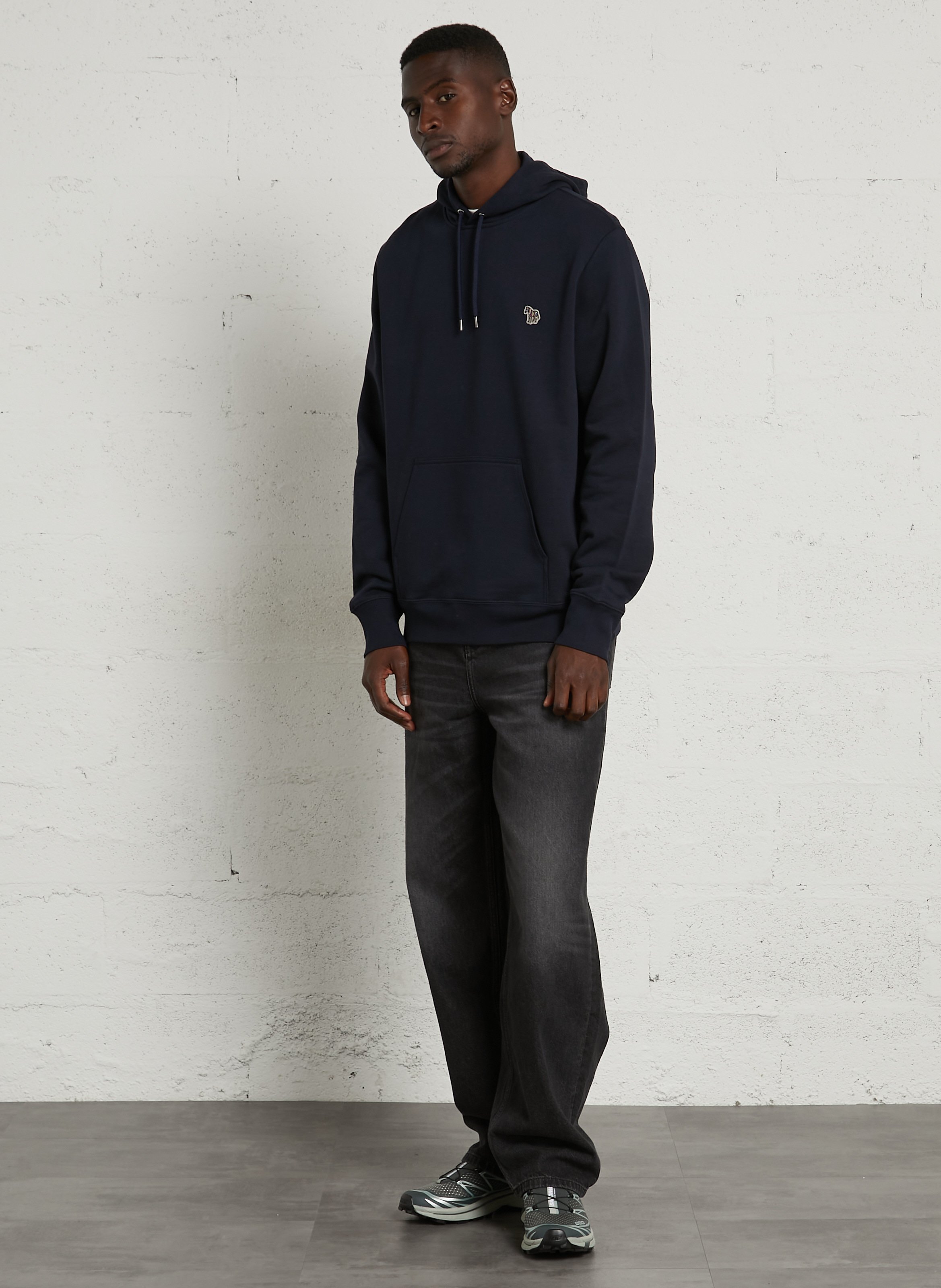 Organic cotton hooded sweatshirt PAUL SMITH Blue