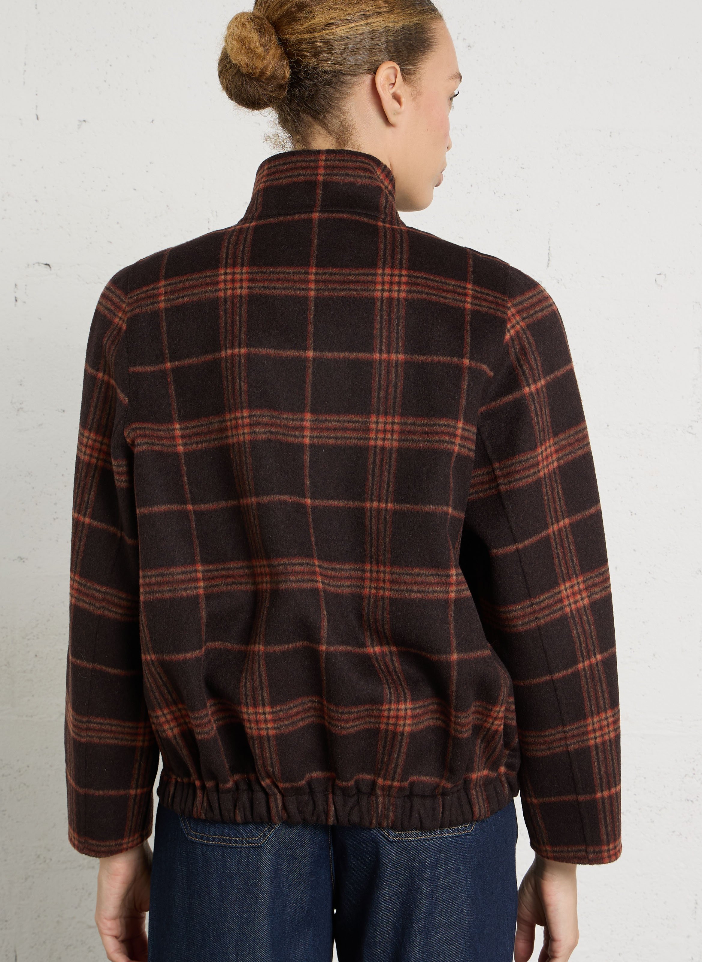 Gerader Mantel aus Wollmix mit Stehkragen MAISON 123 Rot