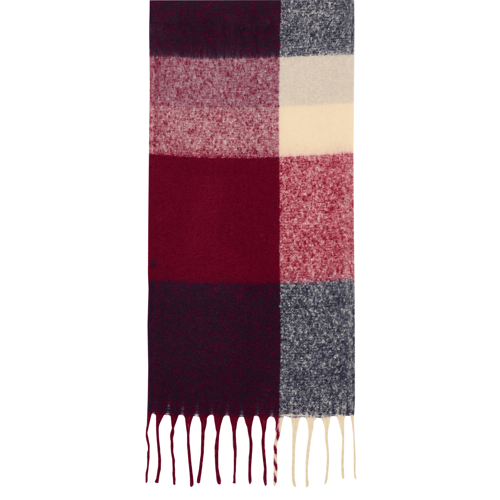 Checked scarf LA FEE MARABOUTEE Purple