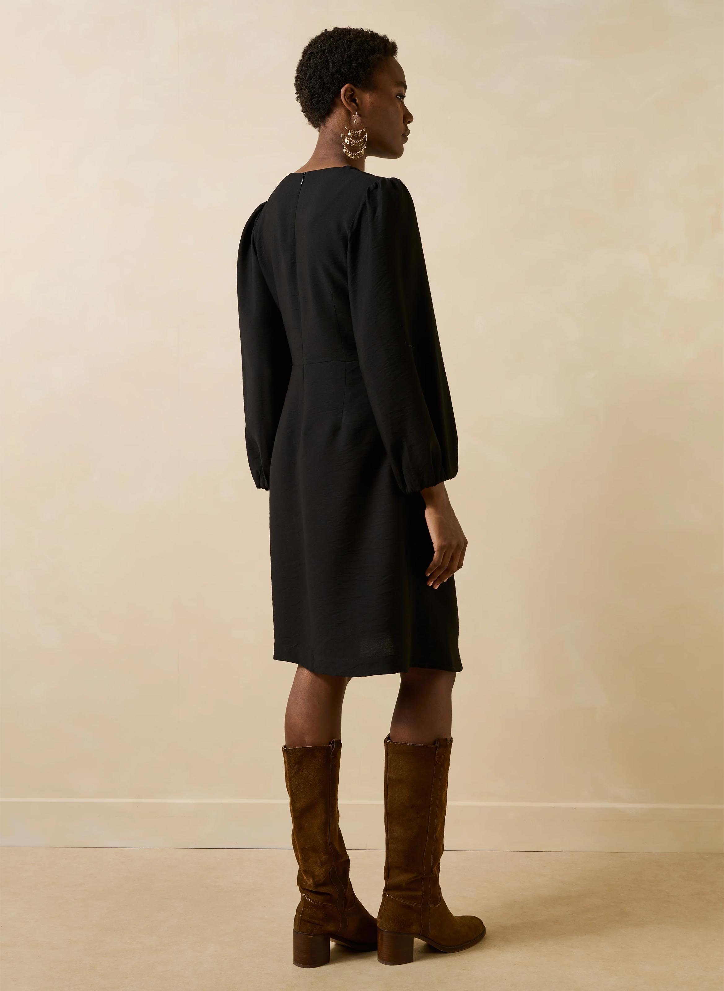 Straight Midi Dress LA FEE MARABOUTEE Black