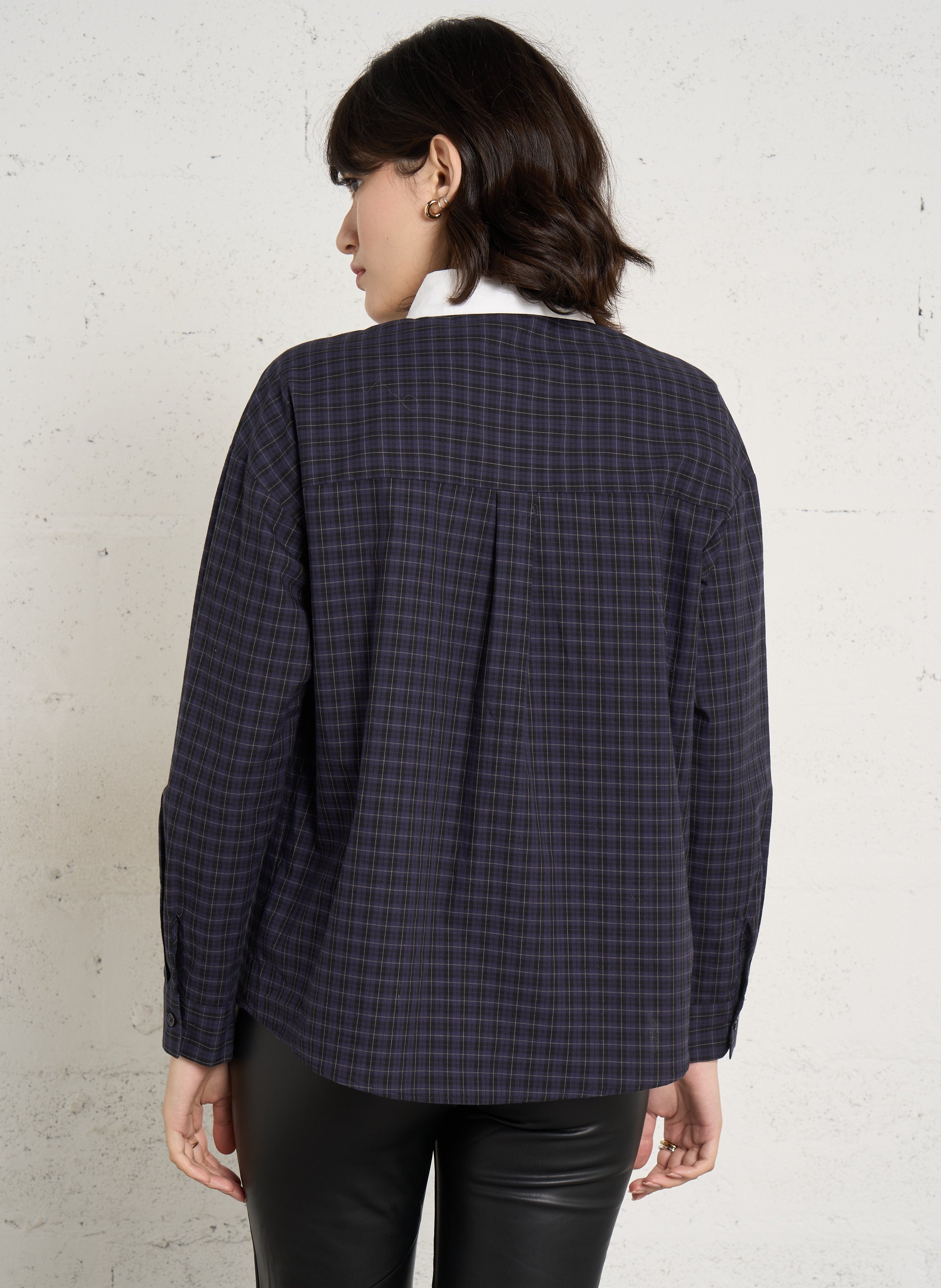 Chemise droite à carreaux en coton LA PETITE ETOILE Multicolore