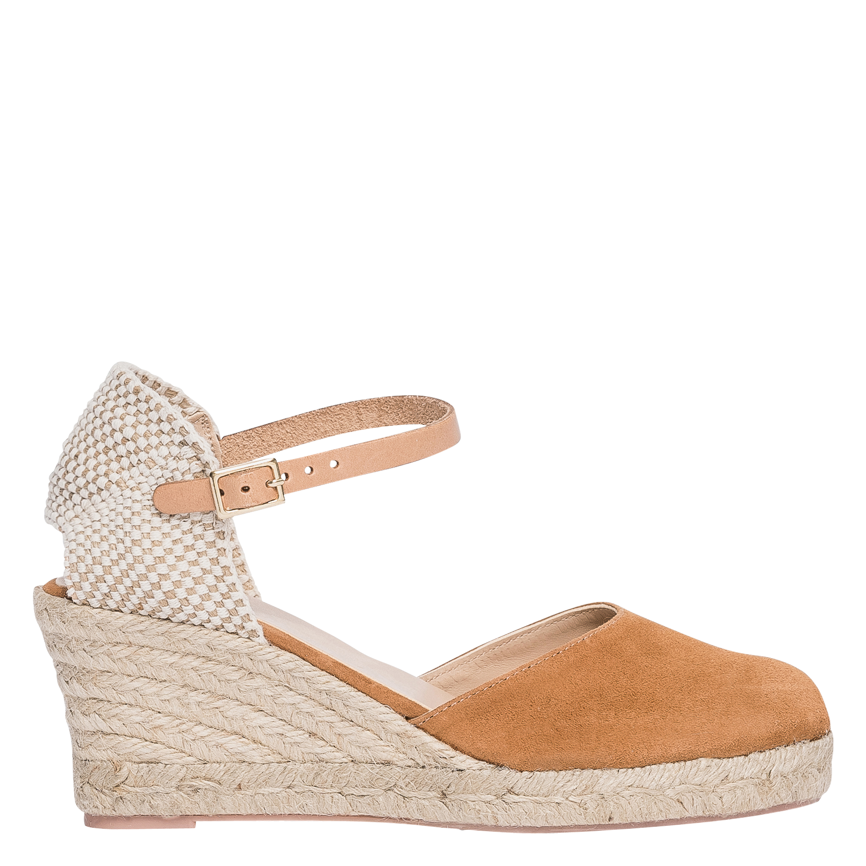 Espadrilles aus Ziegenleder mit Keilabsatz BOCAGE Braun