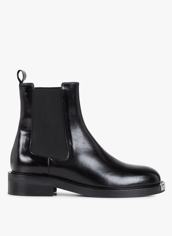 Leather Ankle Boots Noir Jonak Women Place des Tendances