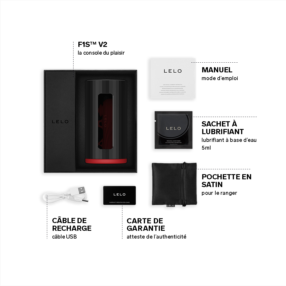 Men's masturbator with an app LELO Rouge