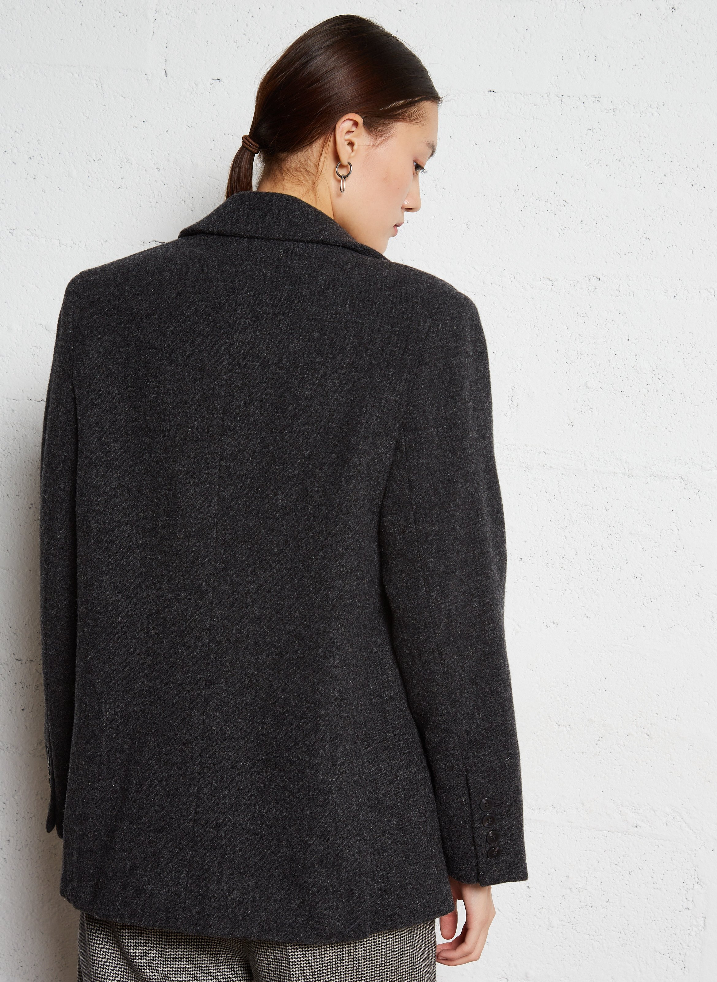 Straight wool blazer BELLEPIECE Grey