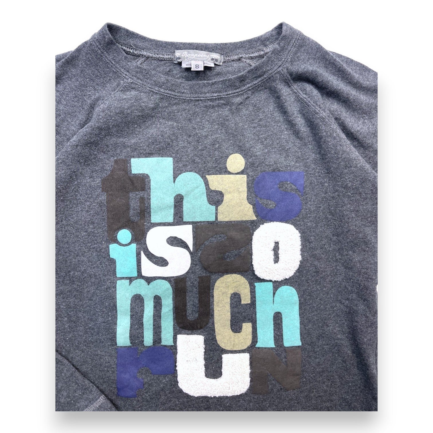 Grey Kids Sweatshirt - 8 years BONPOINT - Seconde Main Grey