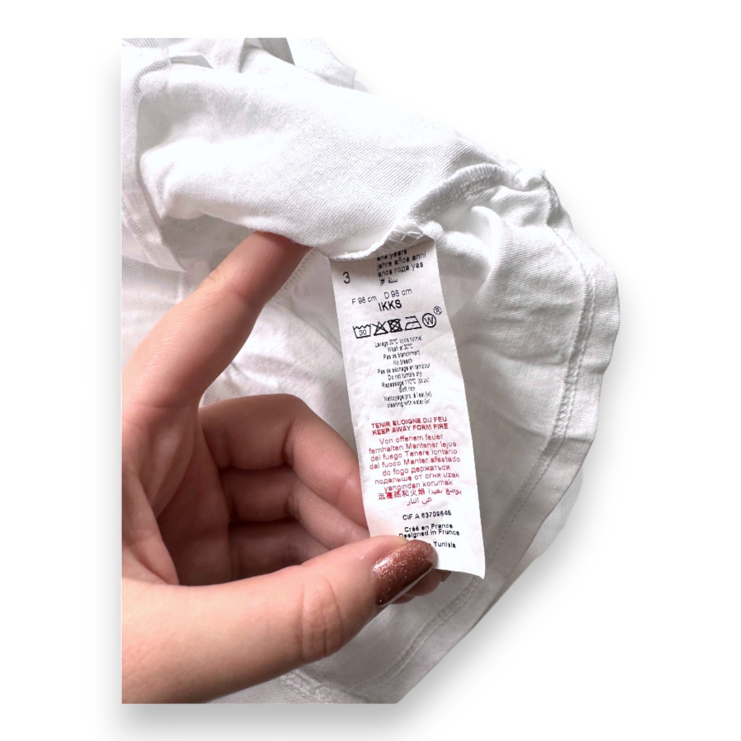 White Kids T-shirt - 3 years TARTINE ET CHOCOLAT - seconde-main White