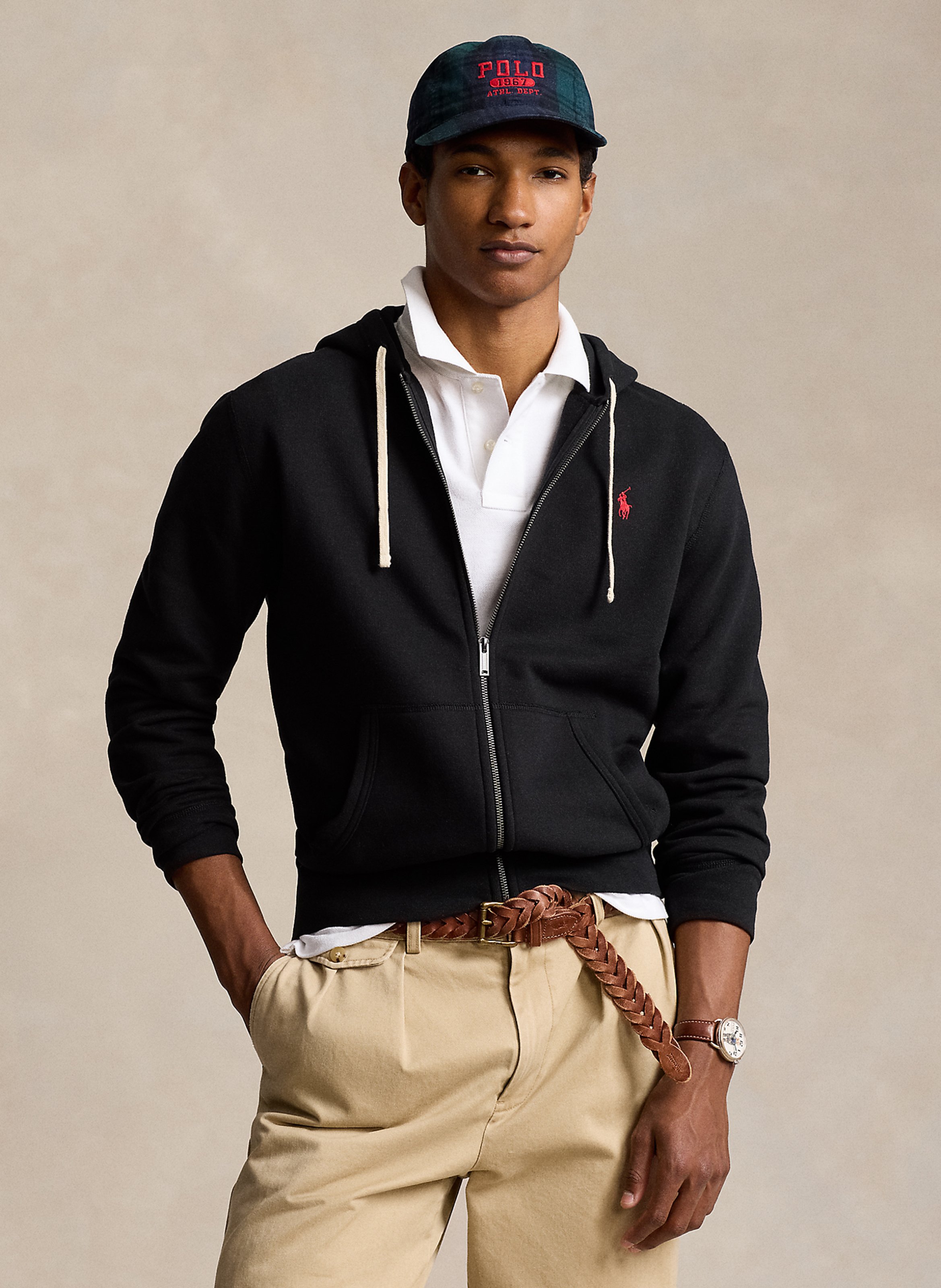 Cotton-blend hoodie POLO RALPH LAUREN Black