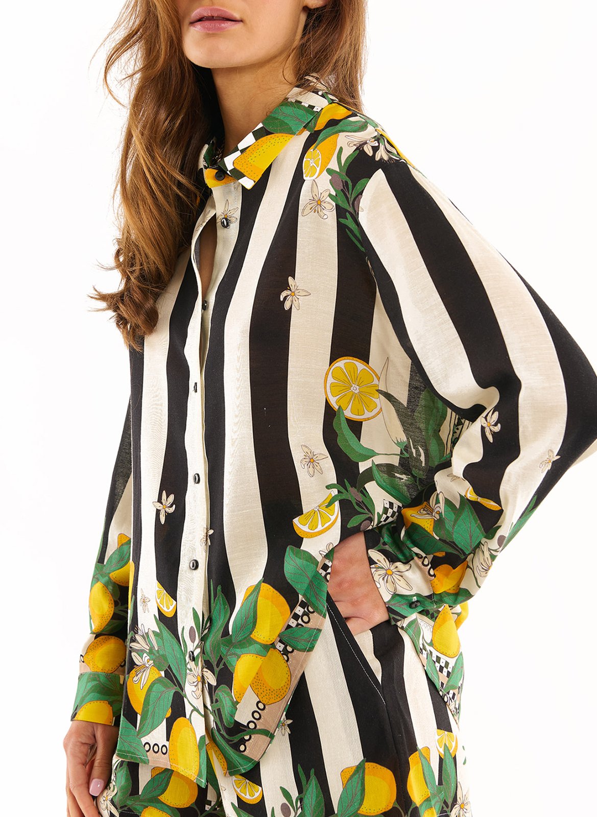 Chemise col classique WILD Black