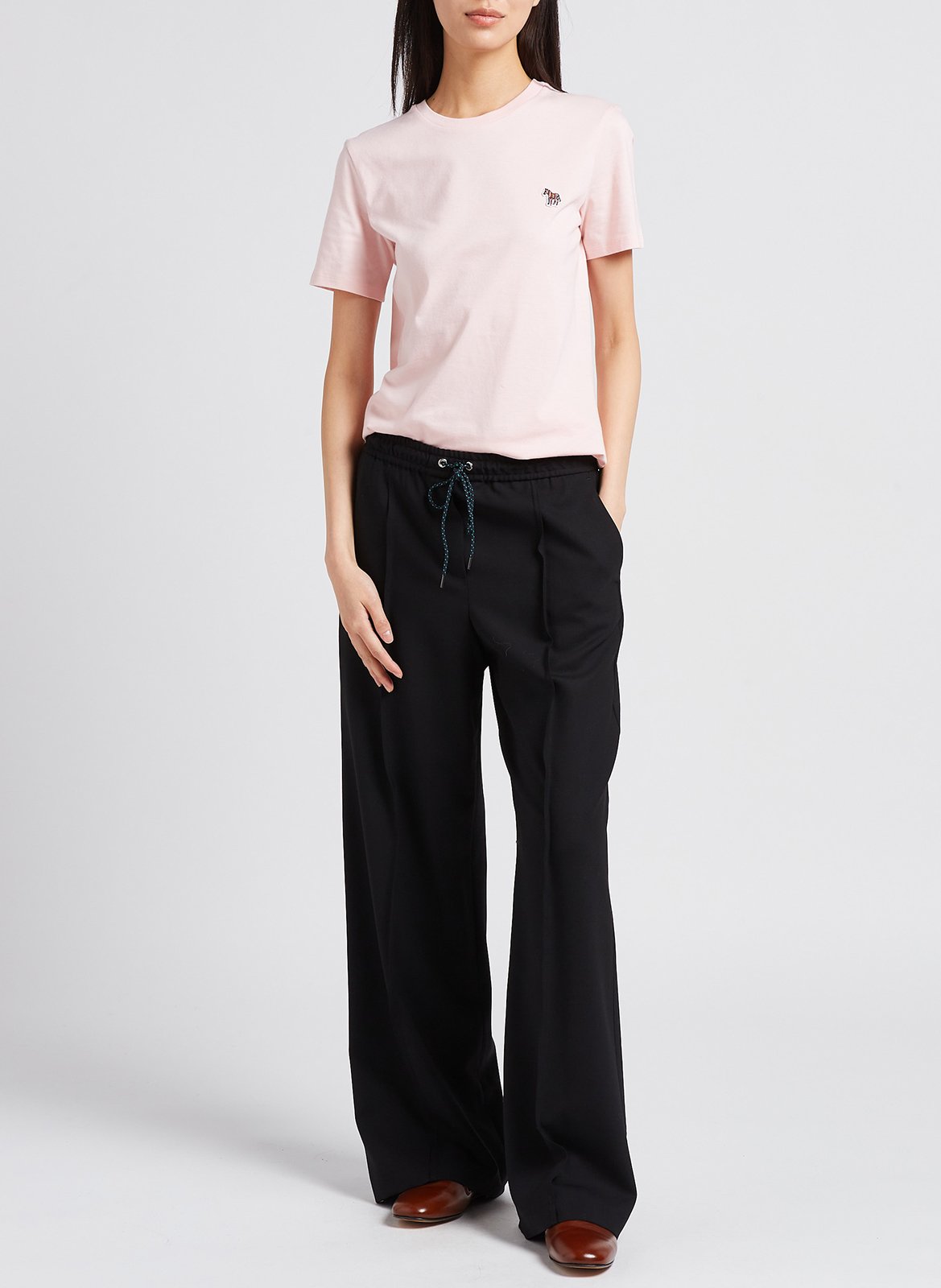 Wide-leg wool pants PAUL SMITH Black