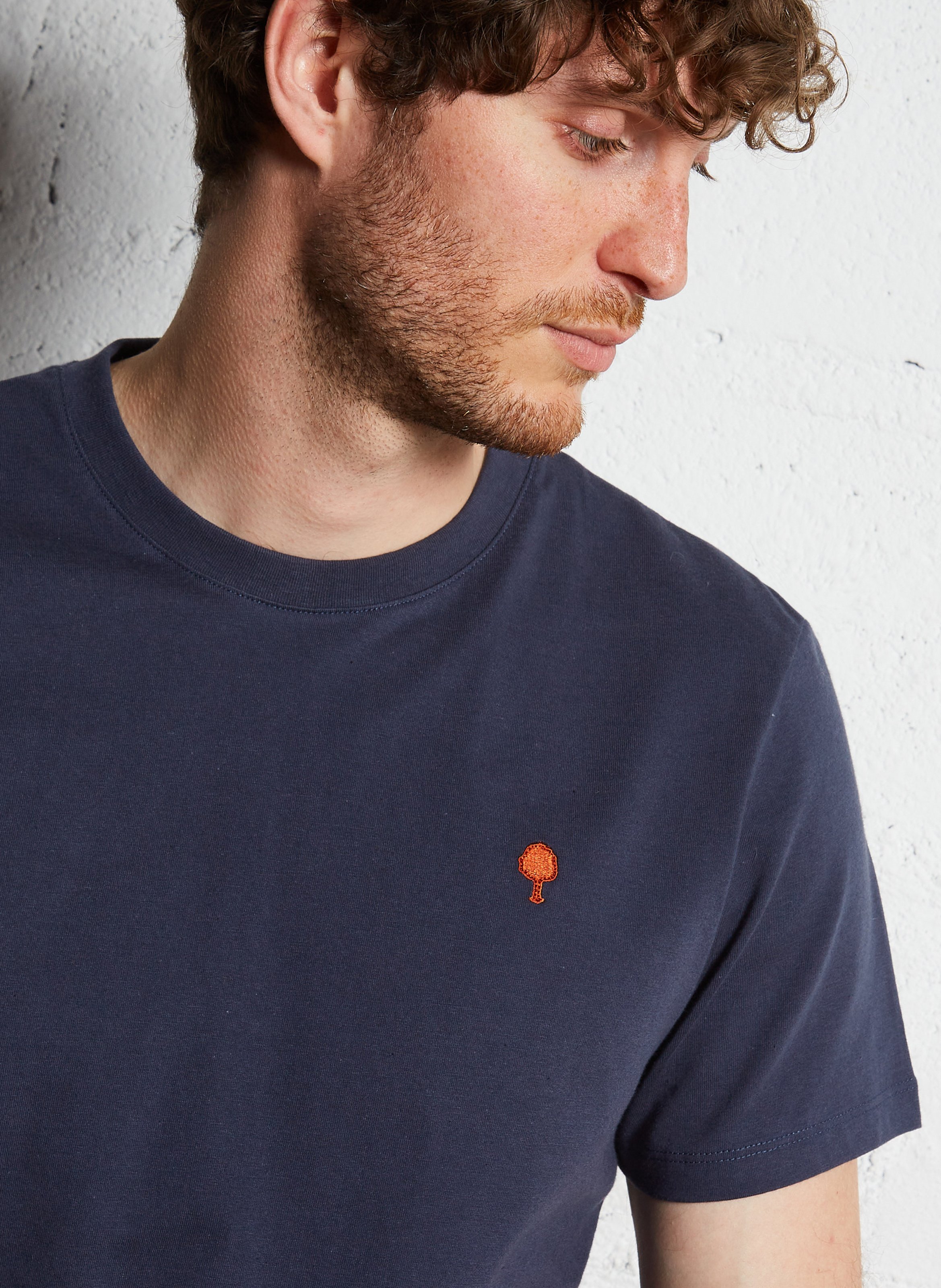 Effen T-shirt FAGUO Blauw