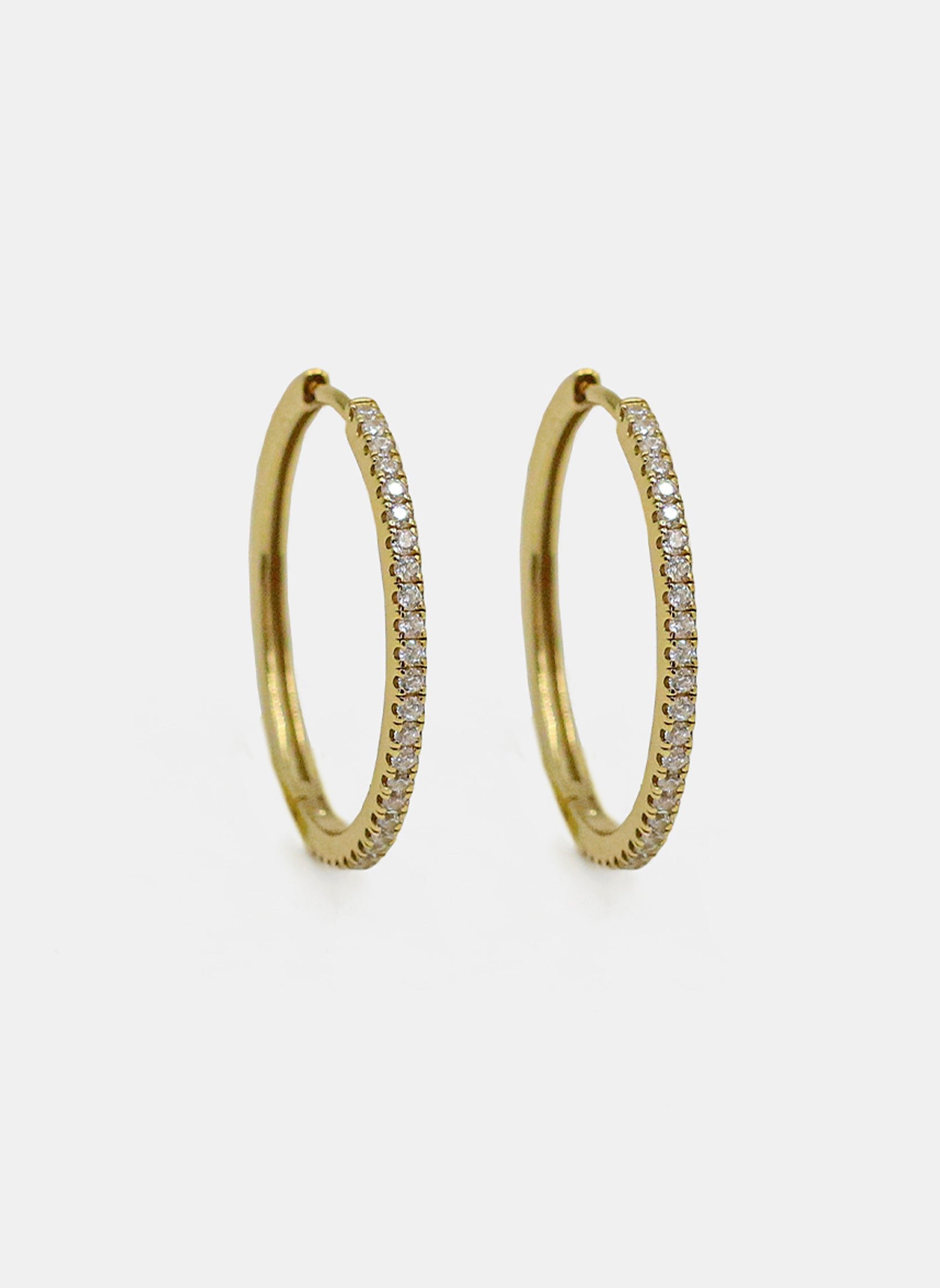 Leela Starry Hoop Earrings AEC Paris Golden