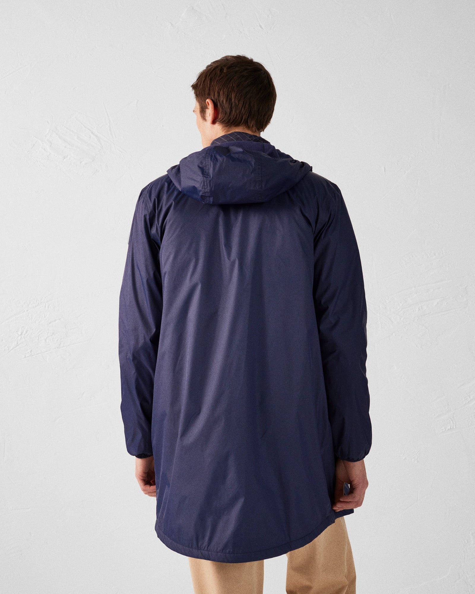 Long waterproof coat lined with fleece - Oban Polar JOTT Blue
