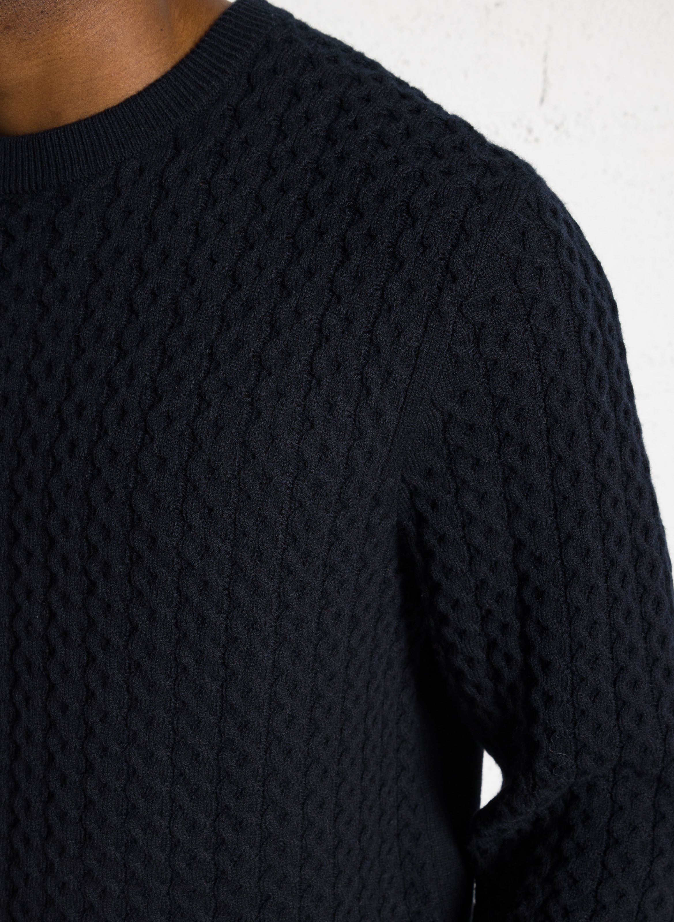 Straight wool-blend sweater IKKS Blue