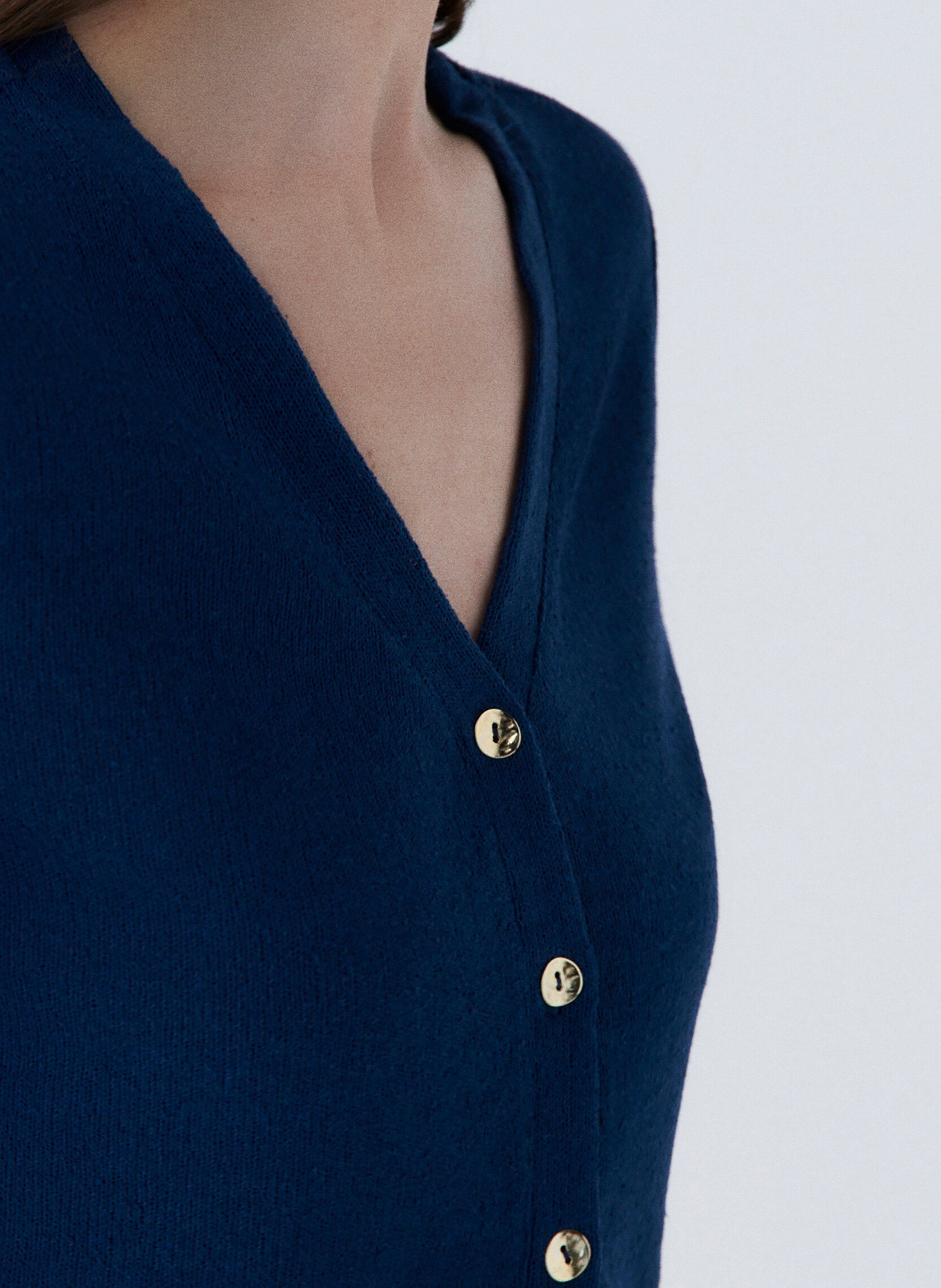 Top col v CAROLL Bleu