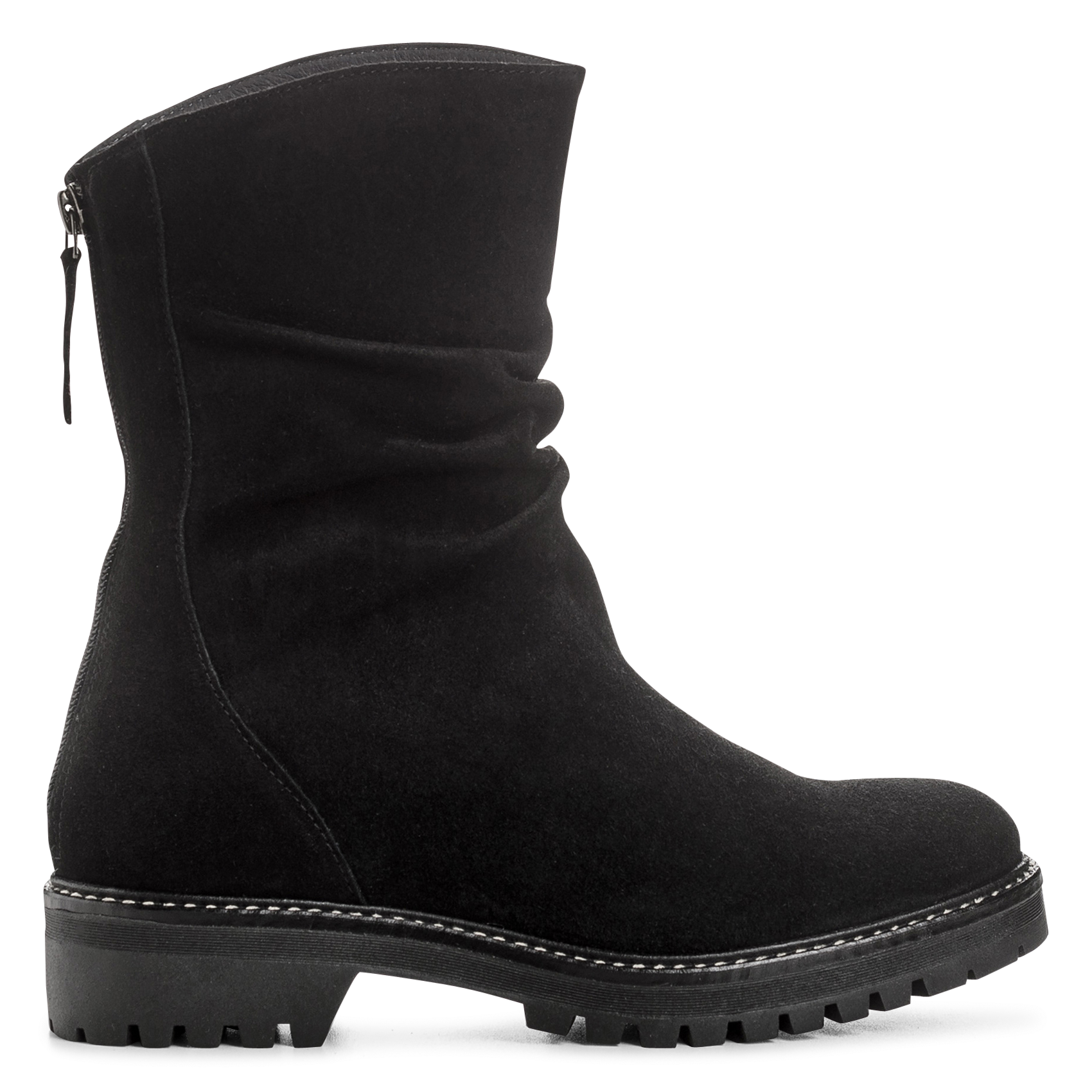 Enkellaarzen van veloursleer REQINS