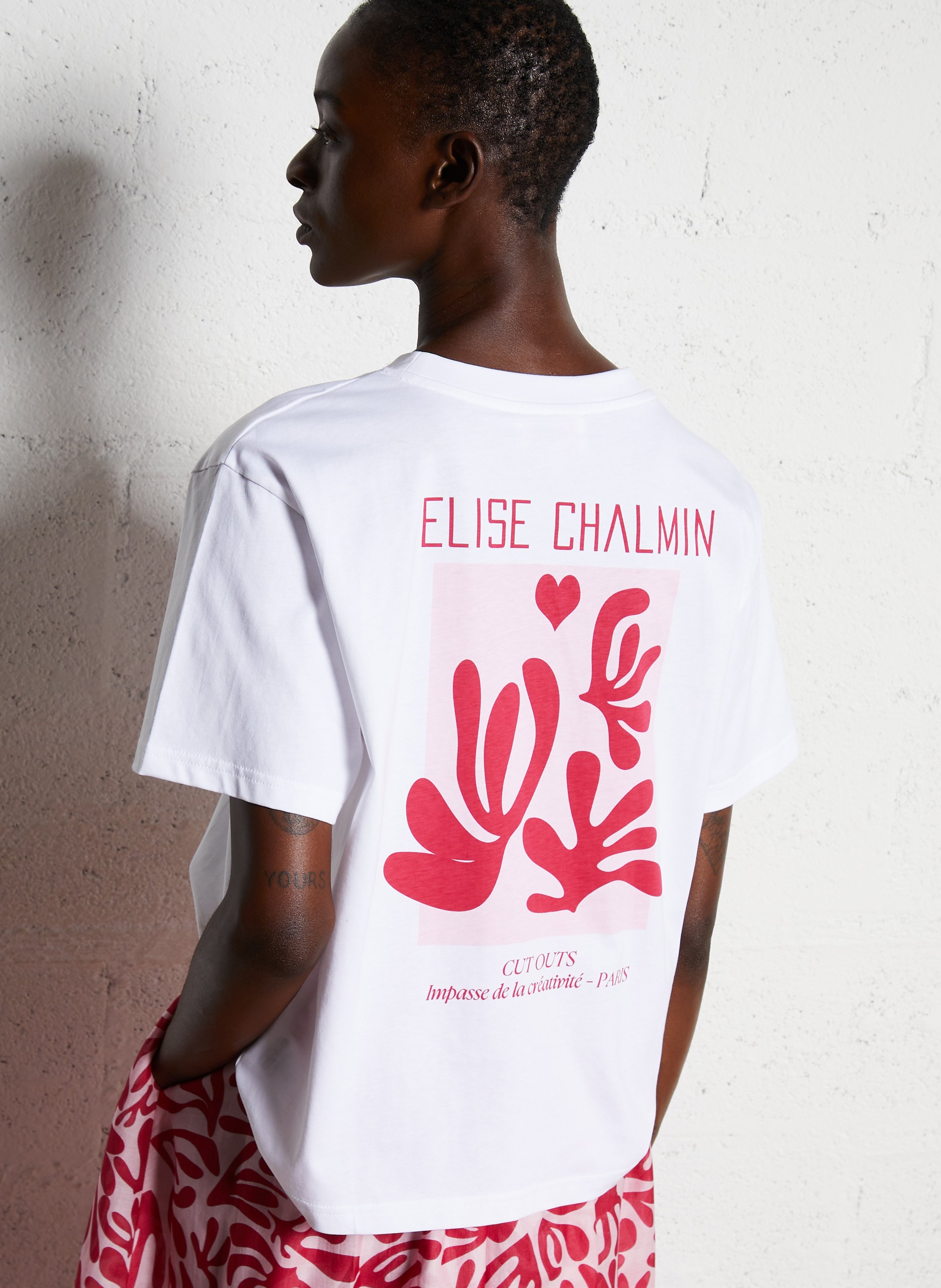 Tee-shirt oversize en coton ELISE CHALMIN Beige