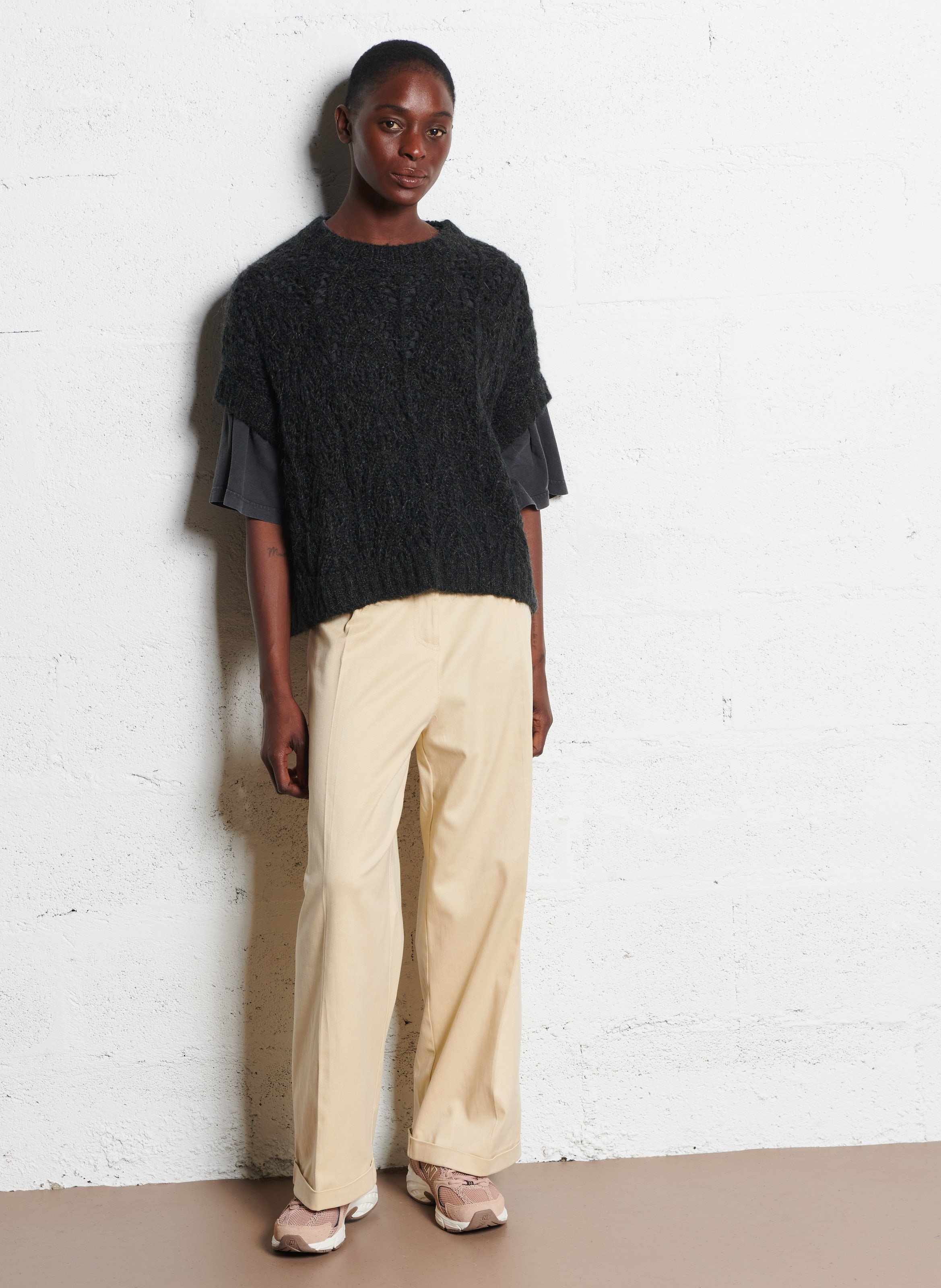 T-shirt met korte mouwen, ronde hals, effen BELLEROSE Veelkleurig