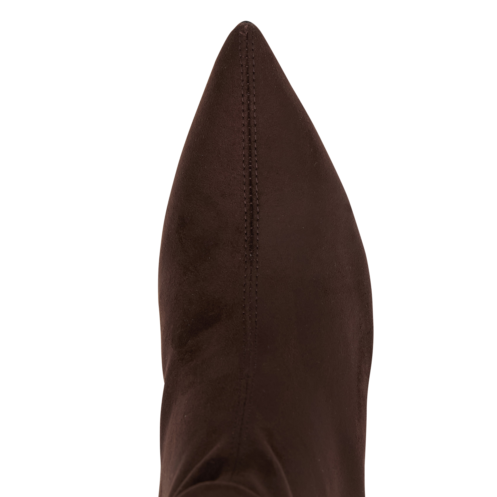 Bottines à talons en cuir velours MI/MAI Marron