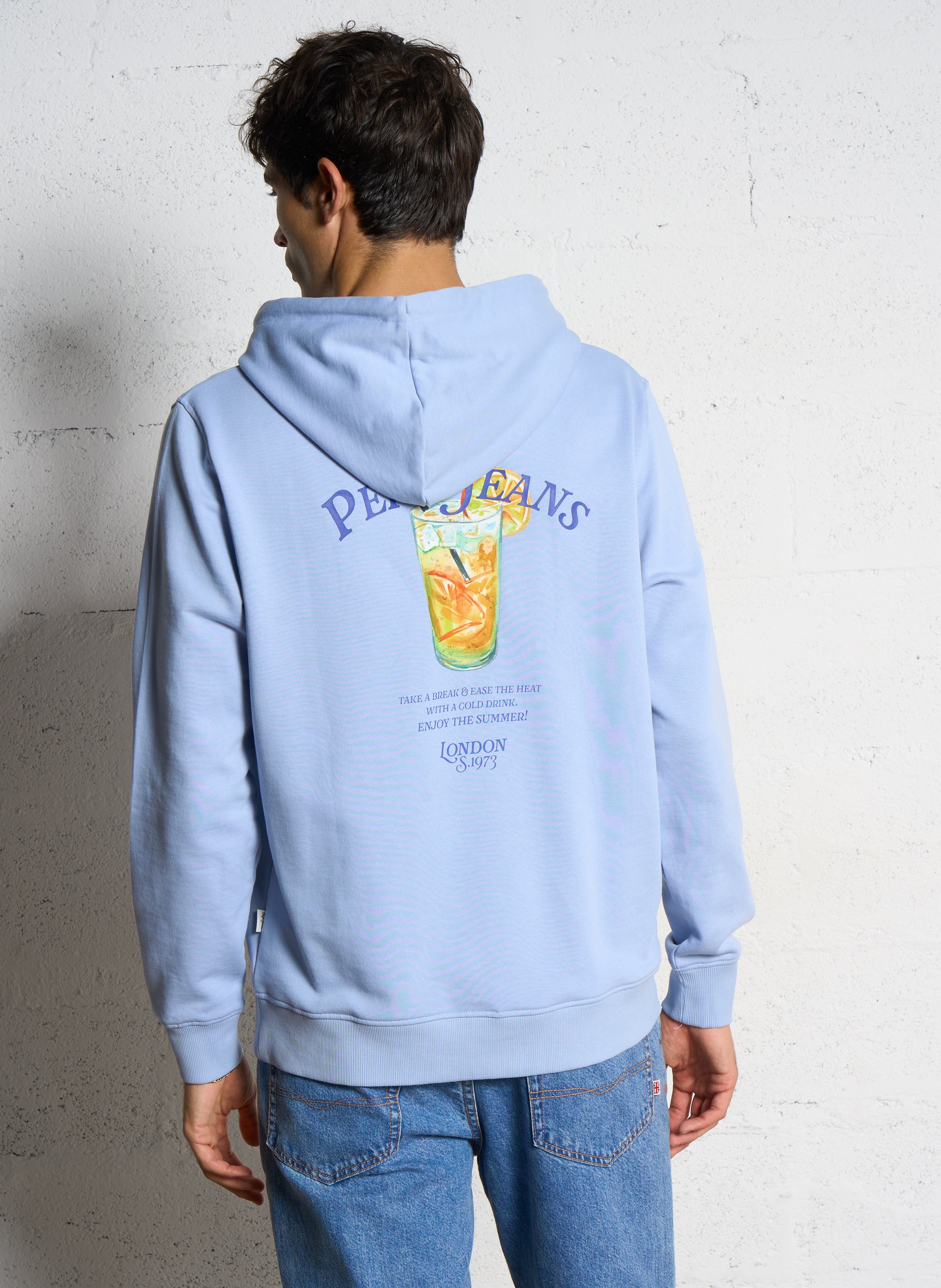 Camiliday round-neck sleeveless cotton top PEPE JEANS Blue