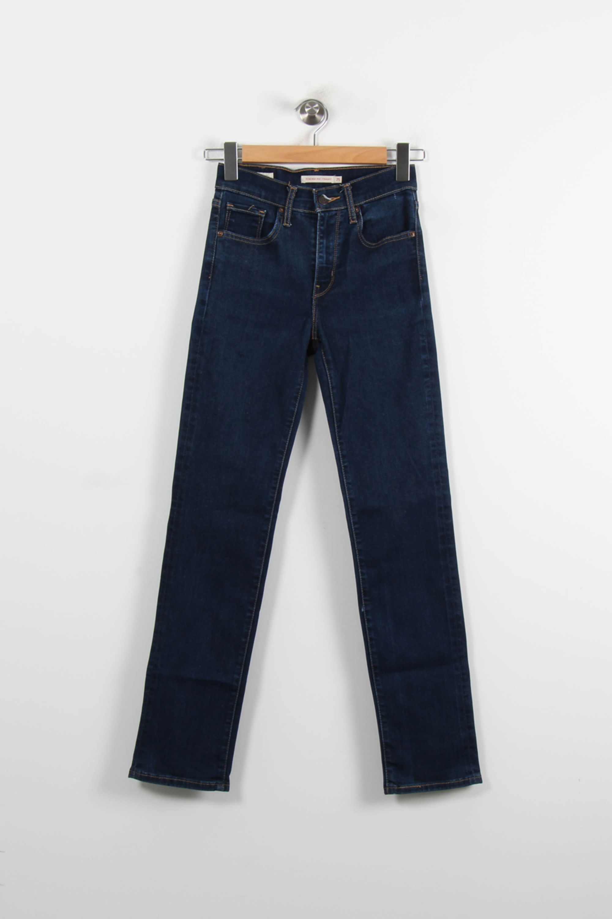 Cropped slim jeans with studs LEVI'S - Seconde main Blue