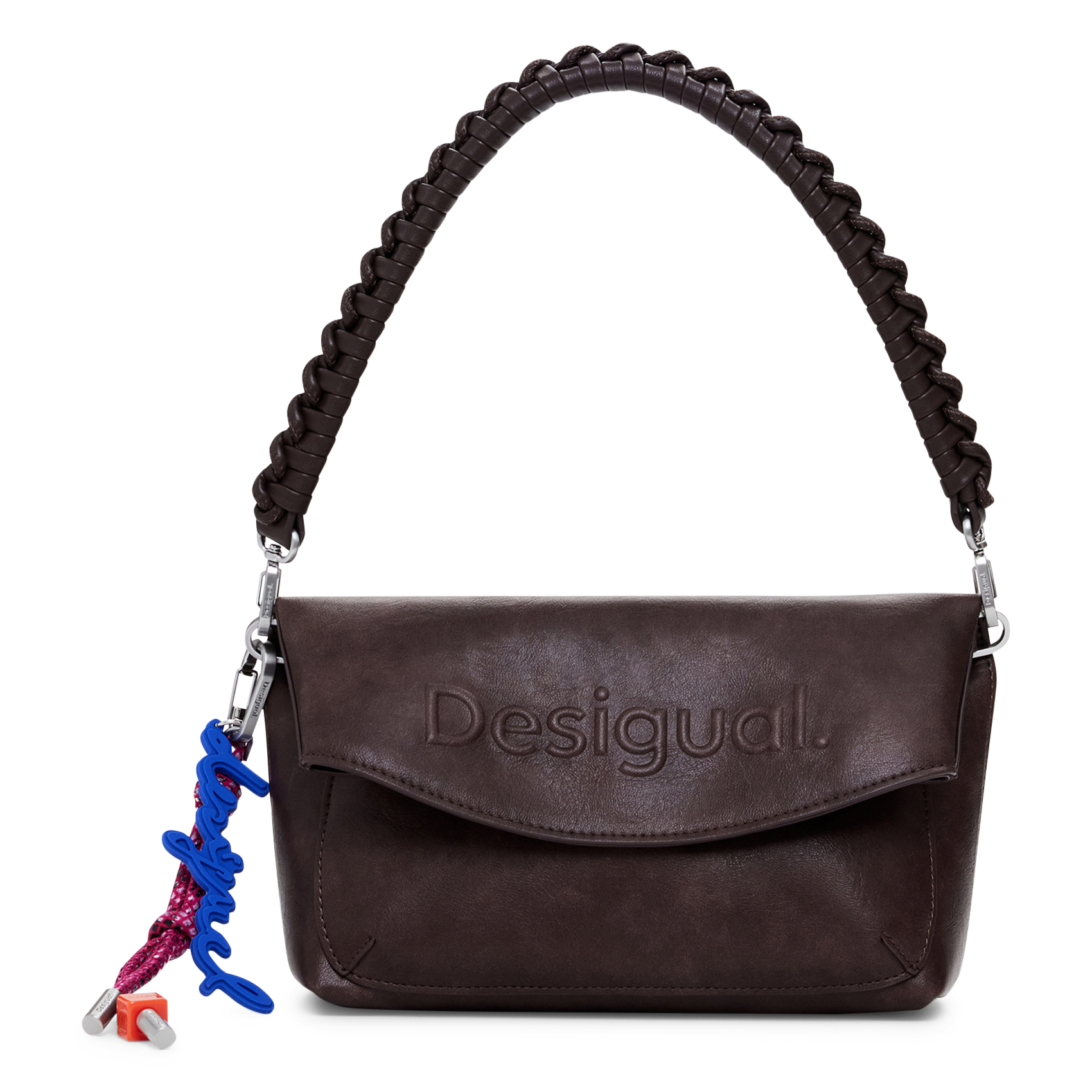 Sac à main effet cuir DESIGUAL Marron