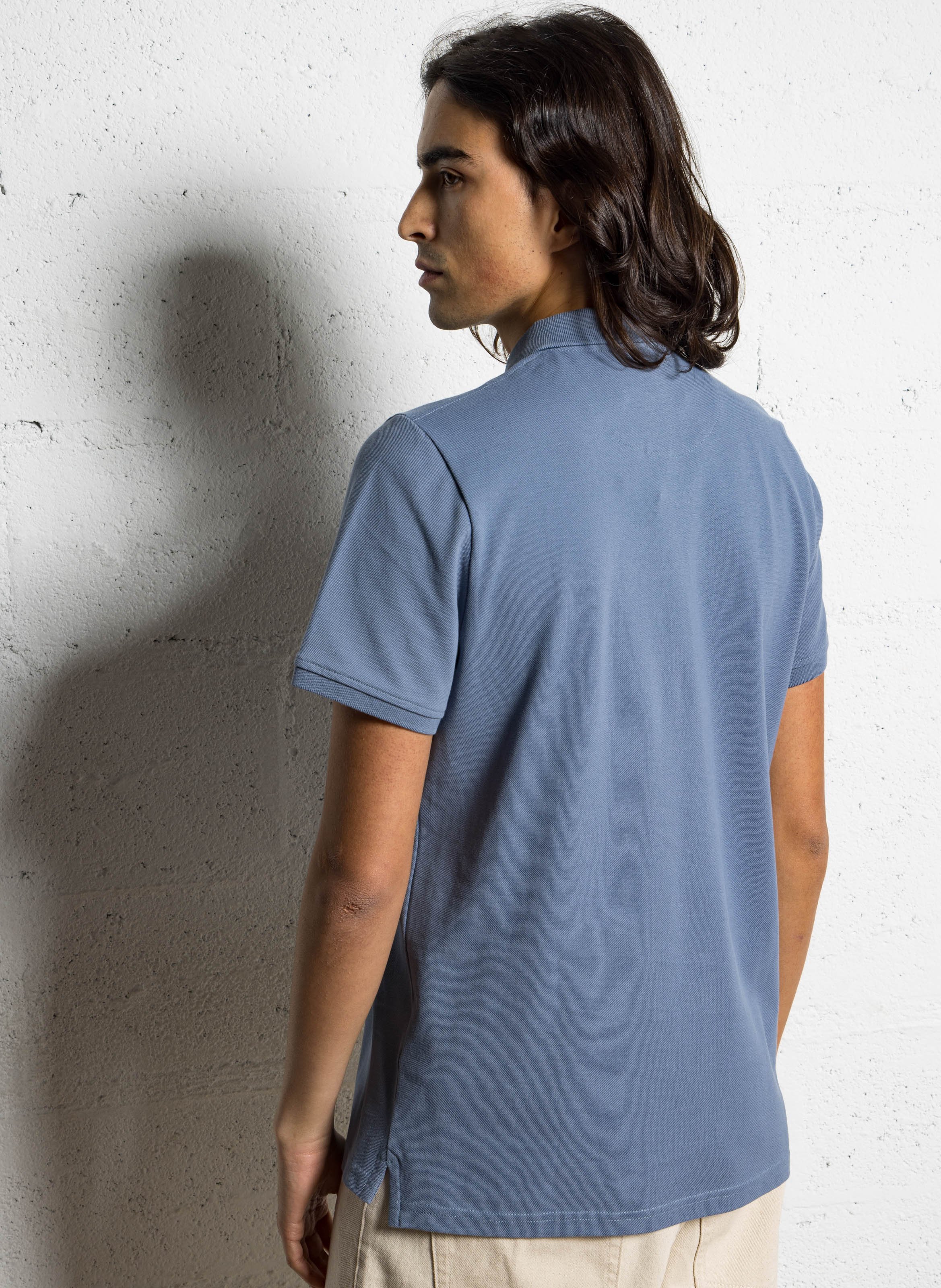 Straight-fit cotton polo CHEVIGNON Blue